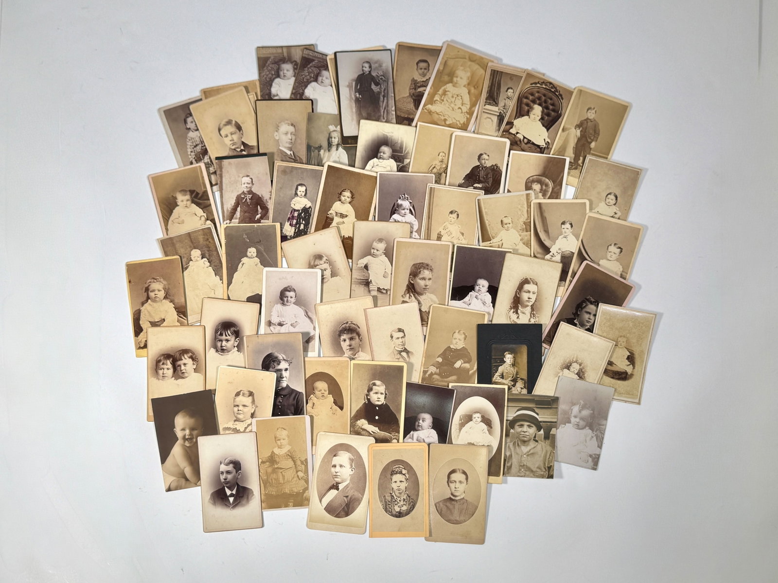 Collection of 64 Antique Photographs of Children (1 of 6)