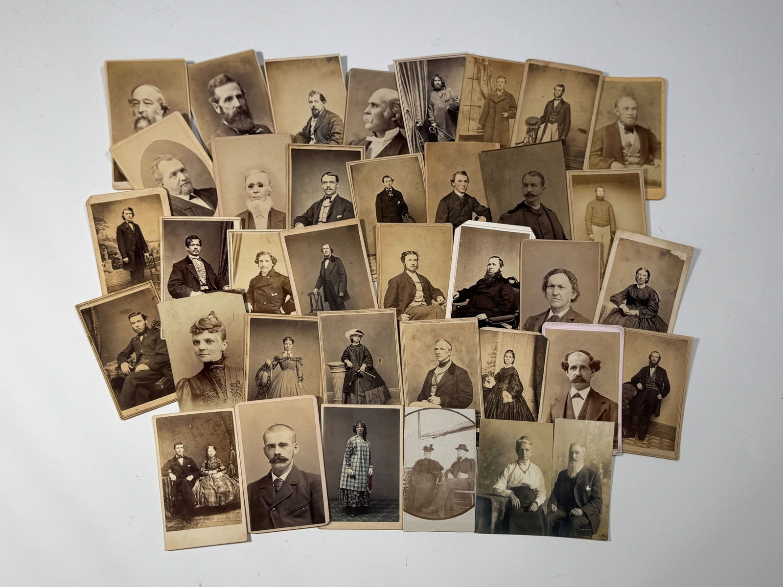 Group of 37 Antique Photographs - Adults and Couples (1 of 6)