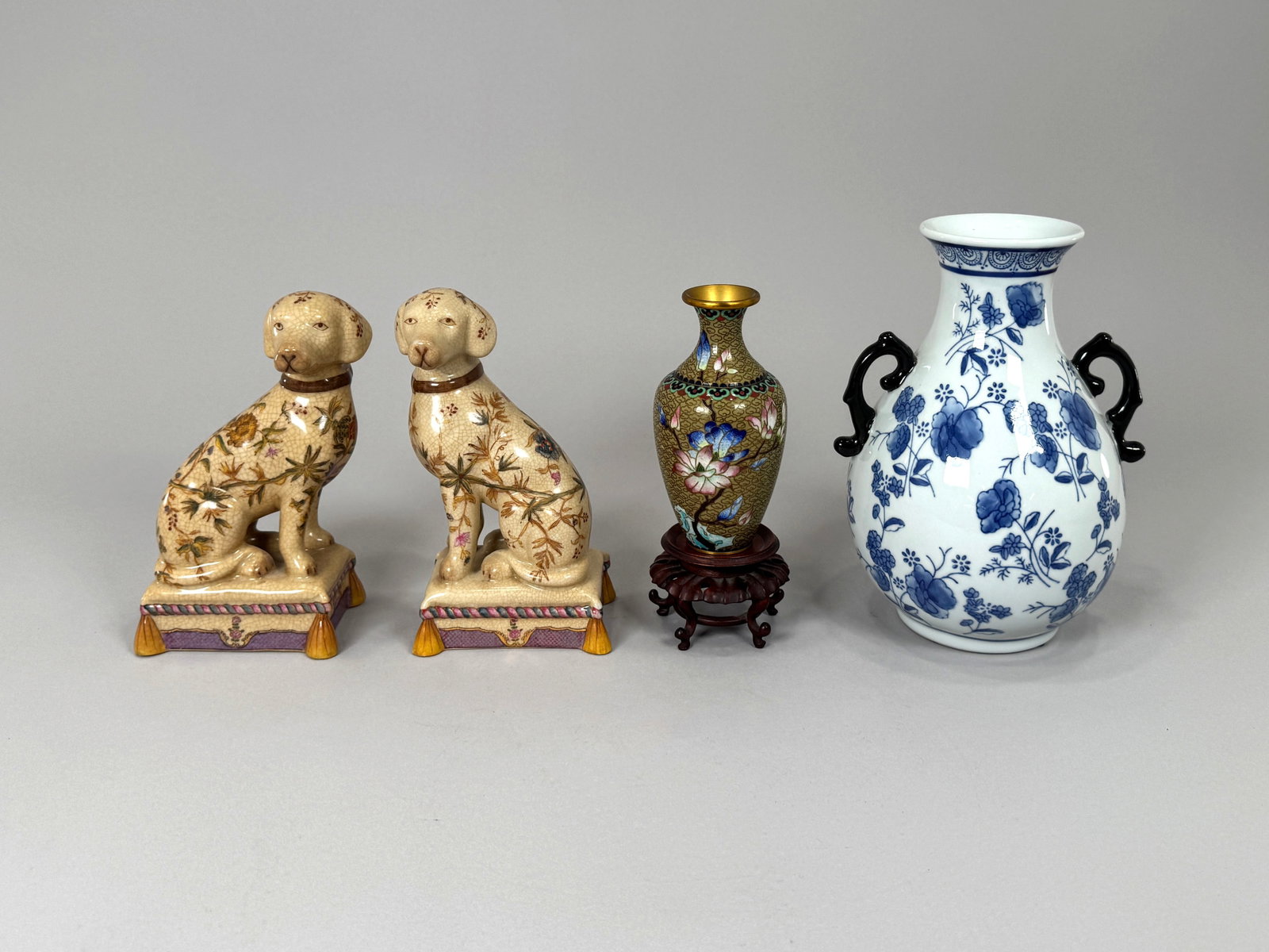 Four Chinese Ceramic Figurines and Vessels (1 of 4)
