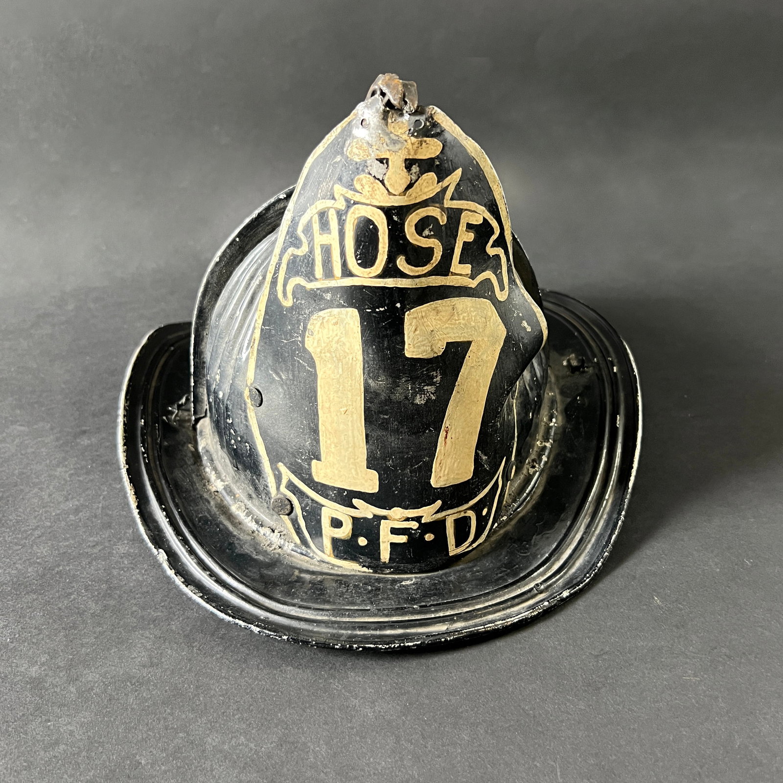 Vintage P.F.D. Fireman's Helmet - Hose 17 (1 of 9)