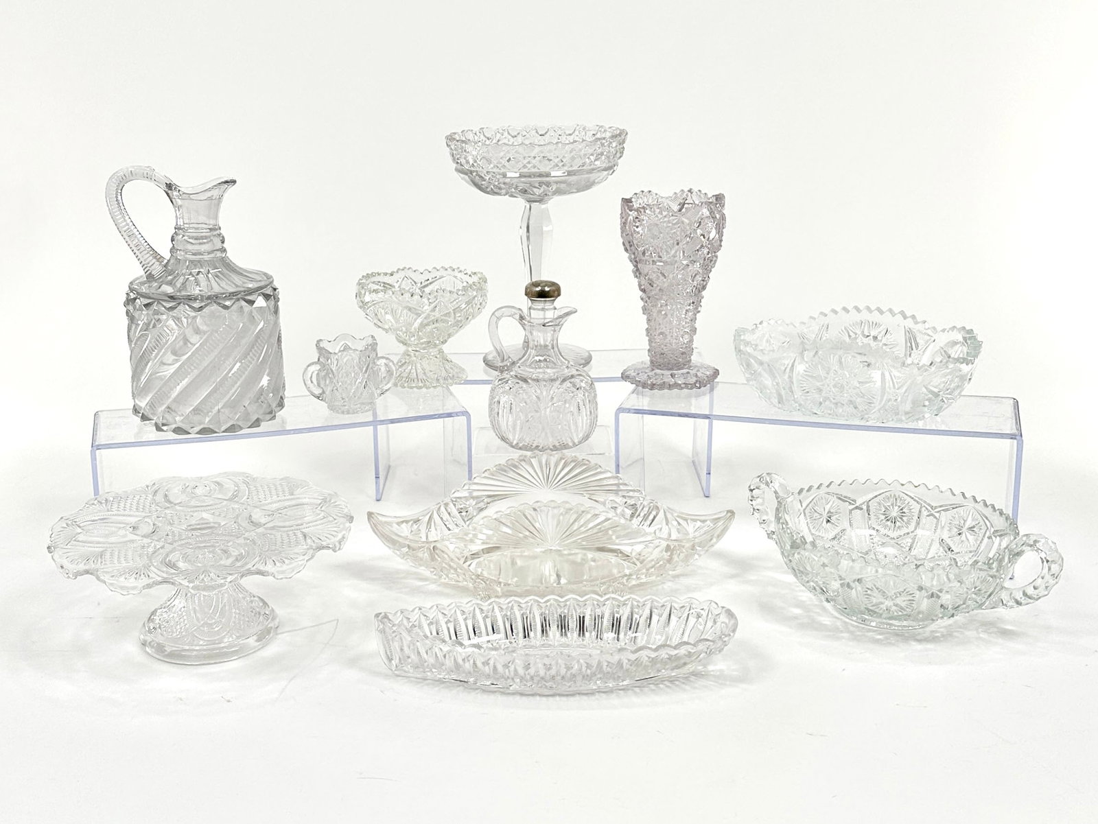 Collection of American Brilliant Cut Glass Tableware (1 of 20)