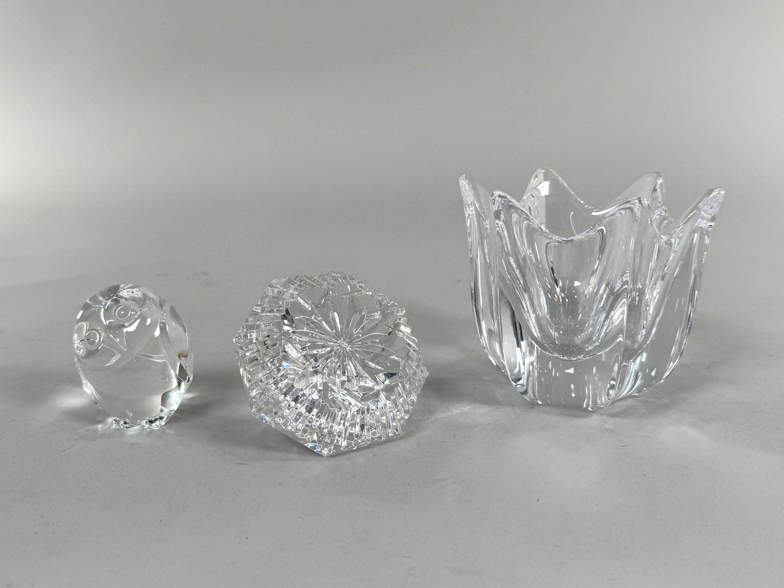 Three Crystal Decorative Items (1 of 9)