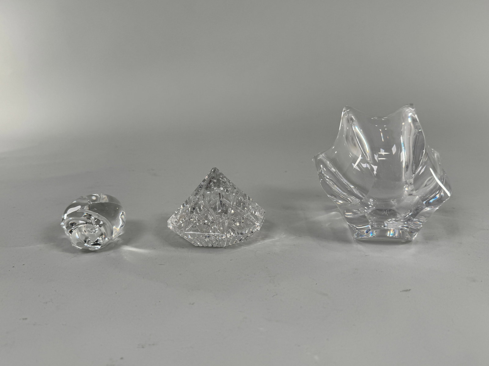 Three Crystal Decorative Items - 4