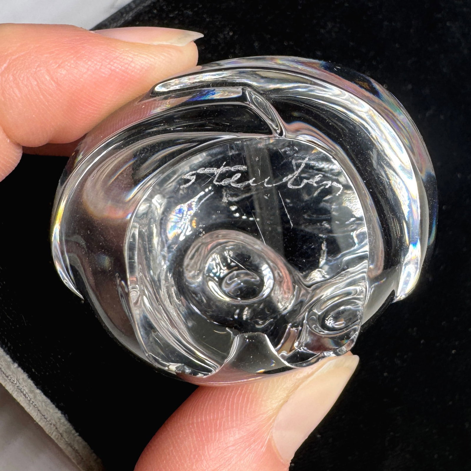 Three Crystal Decorative Items - 7