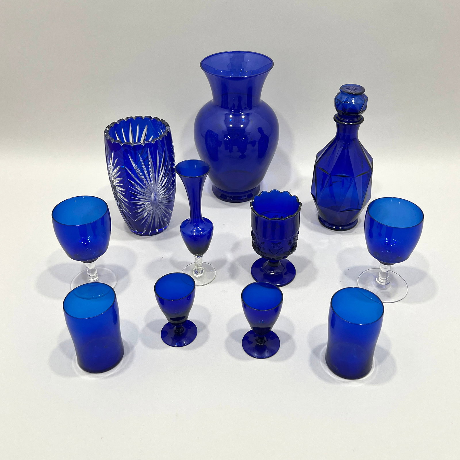 Collection of Cobalt Blue Glassware (1 of 11)