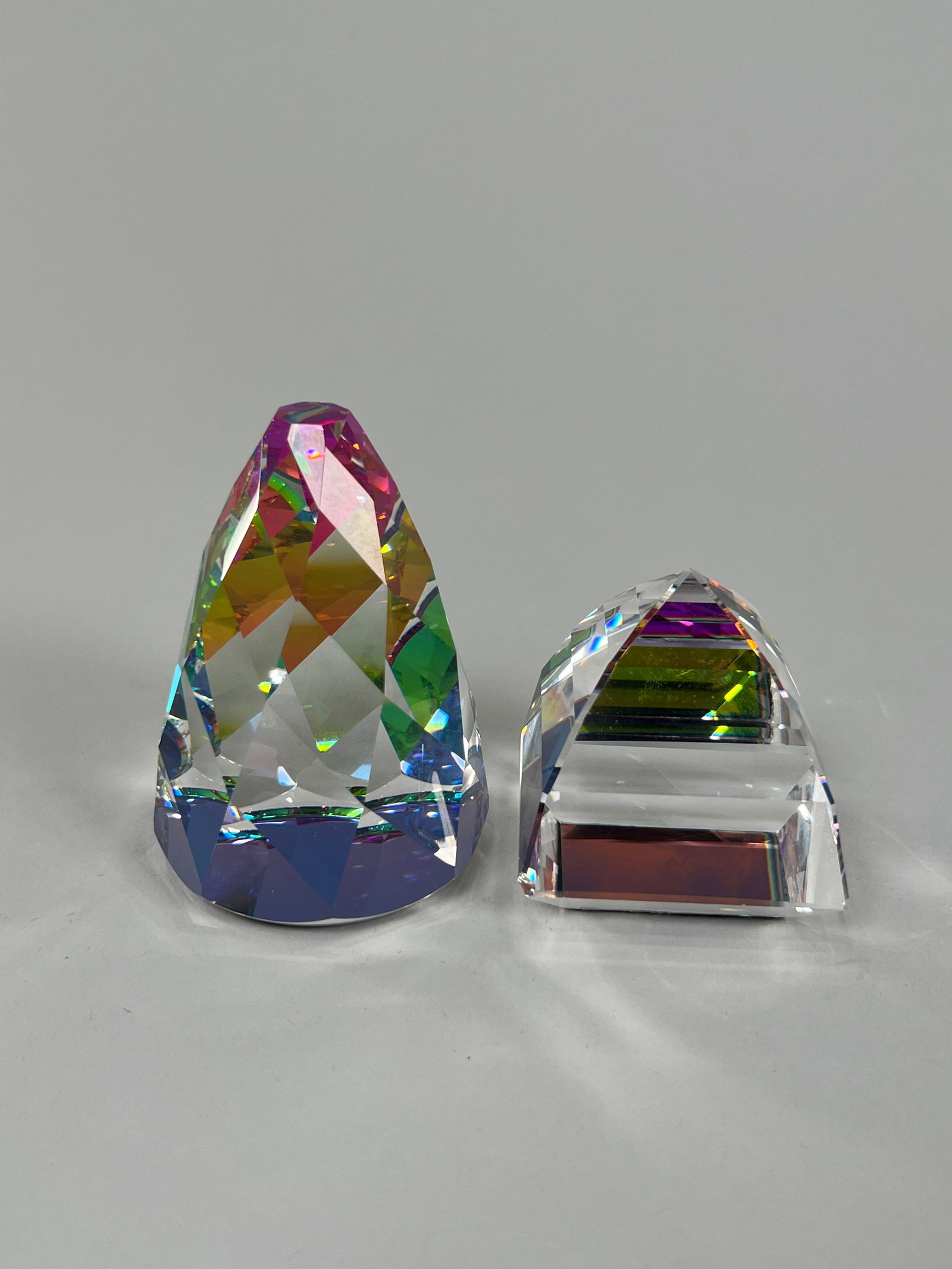 Two Crystal Paperweights - 2