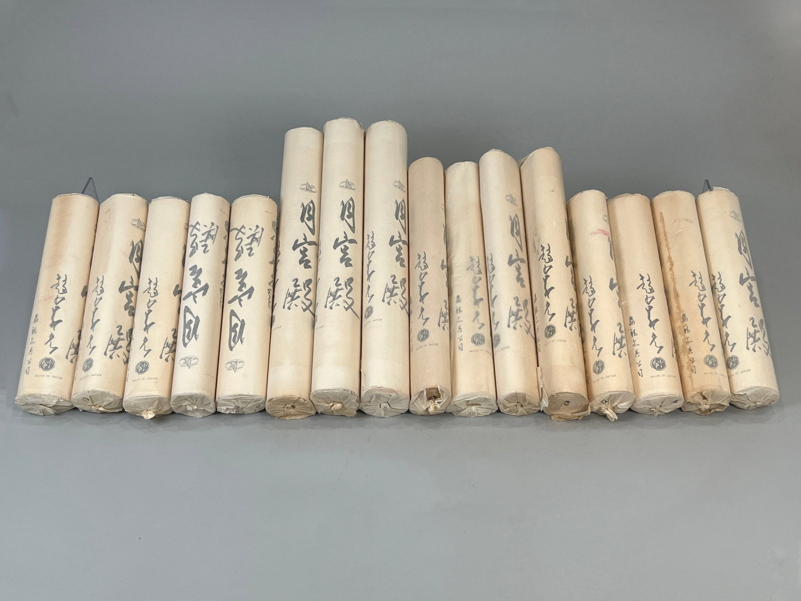 Group of 16 Japanese Scrolls with Calligraphy - WRITING IS JUST THE PRODUCT NAME - NOT CALLIGRAPHY (1 of 5)