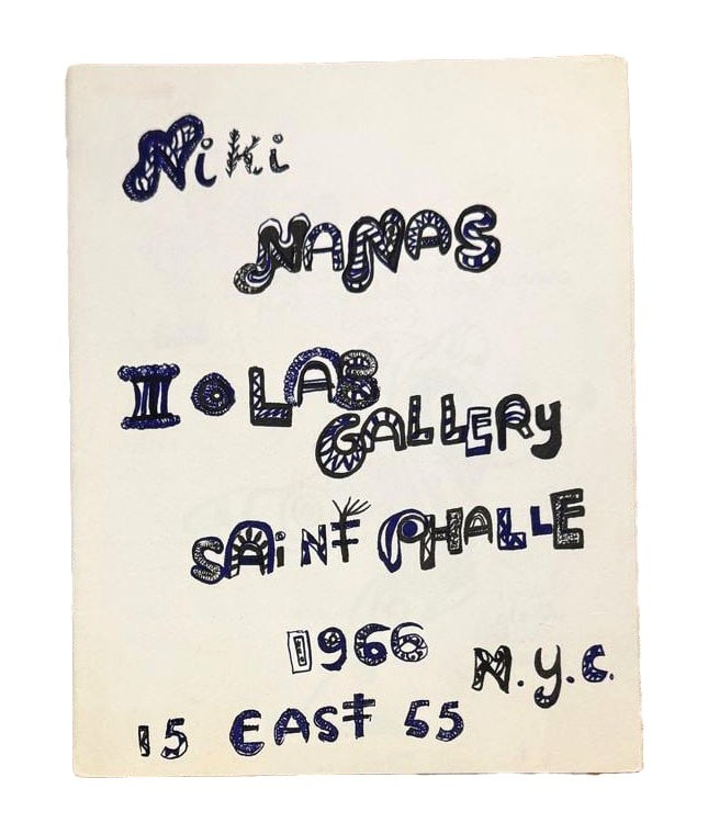 Niki de Saint Phalle Exhibition Catalogue, Iolas Gallery, 1966: Niki de Saint Phalle exhibition at Iolas Gallery, New York, 1966 [9] pages : illustrations ; 22 cm The Iolas Gallery was the first to exhibit Saint Phalle's Nanas. These original lithographs by Sa