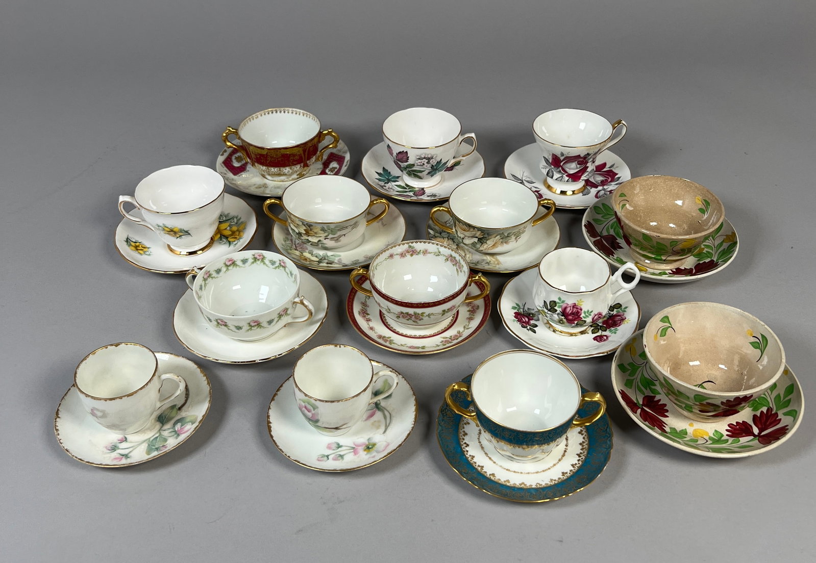 Collection of Assorted Teacups and Saucers (1 of 2)