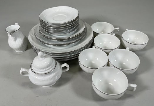 Partial Rosenthal White Porcelain Dinnerware Set (1 of 13)