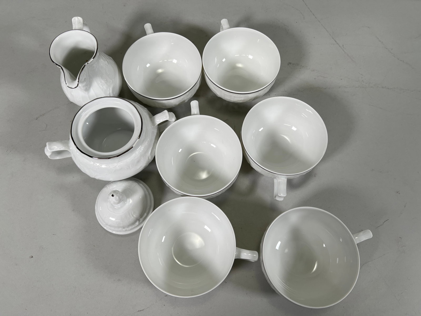 Partial Rosenthal White Porcelain Dinnerware Set - 3