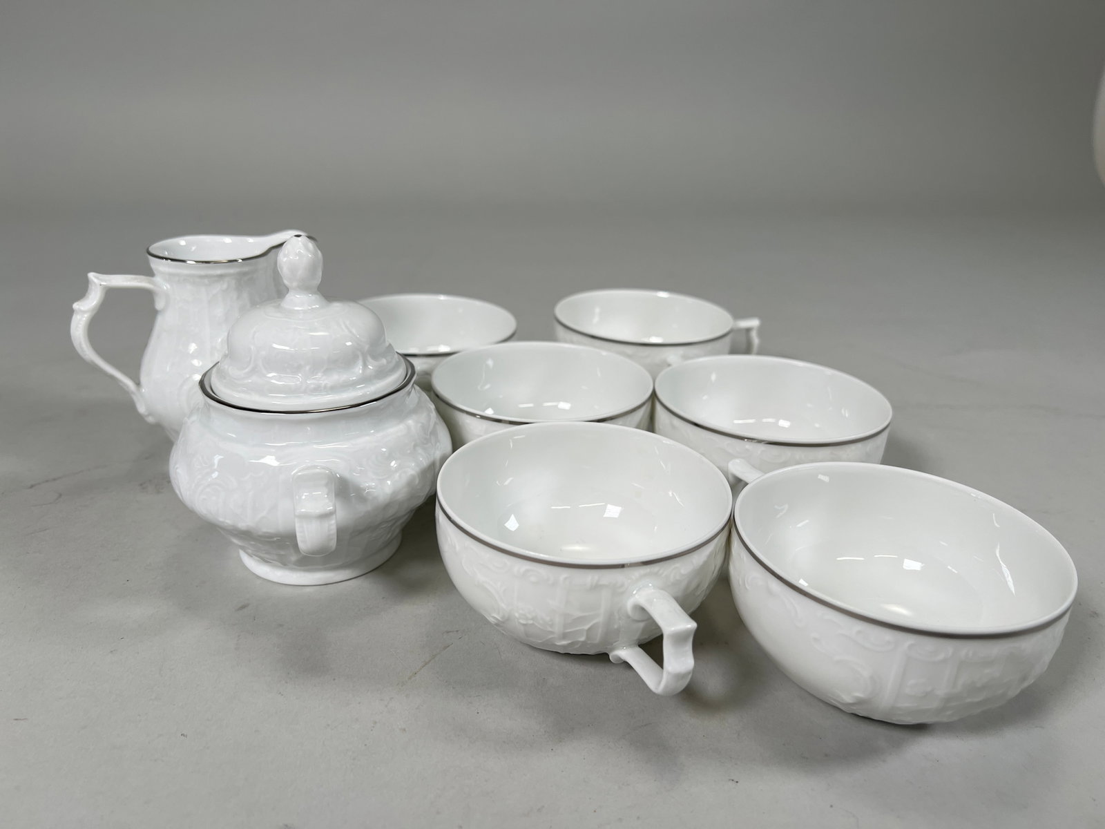 Partial Rosenthal White Porcelain Dinnerware Set - 4