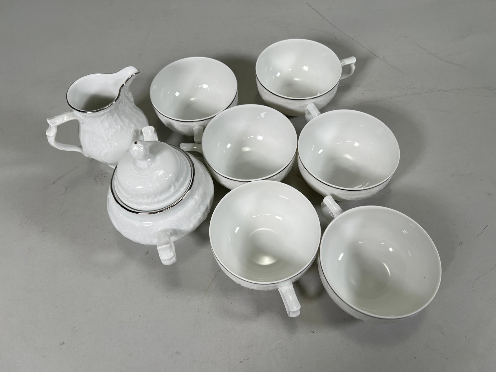 Partial Rosenthal White Porcelain Dinnerware Set - 5