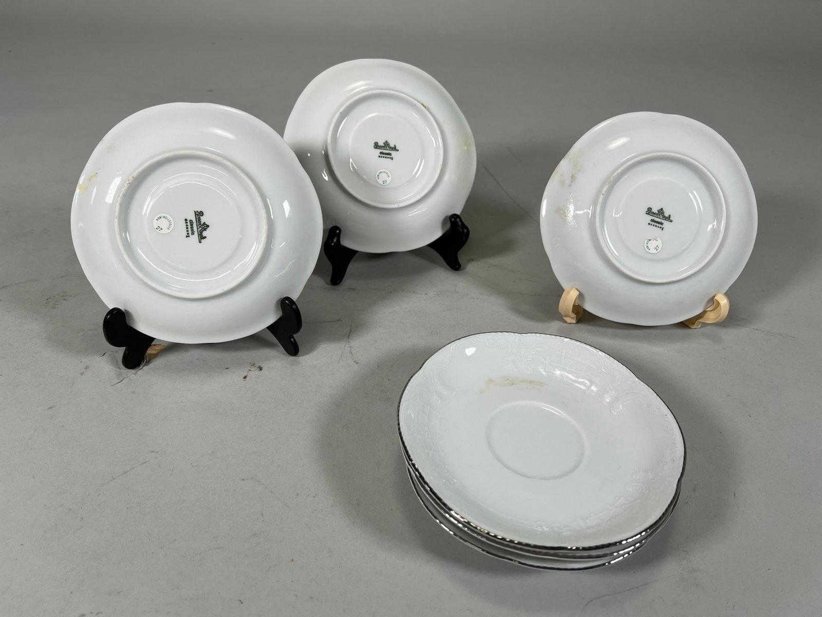 Partial Rosenthal White Porcelain Dinnerware Set - 9