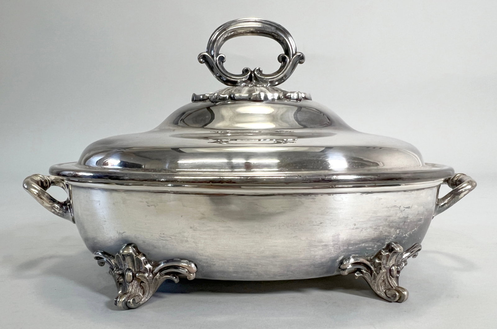 Antique Silver-plated Serving Dish (1 of 6)