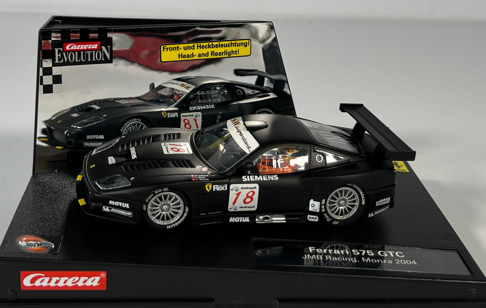 Carrera Evolution Ferrari 575 GTC Monza 2004 #18 1/32 Slot Car (1 of 6)