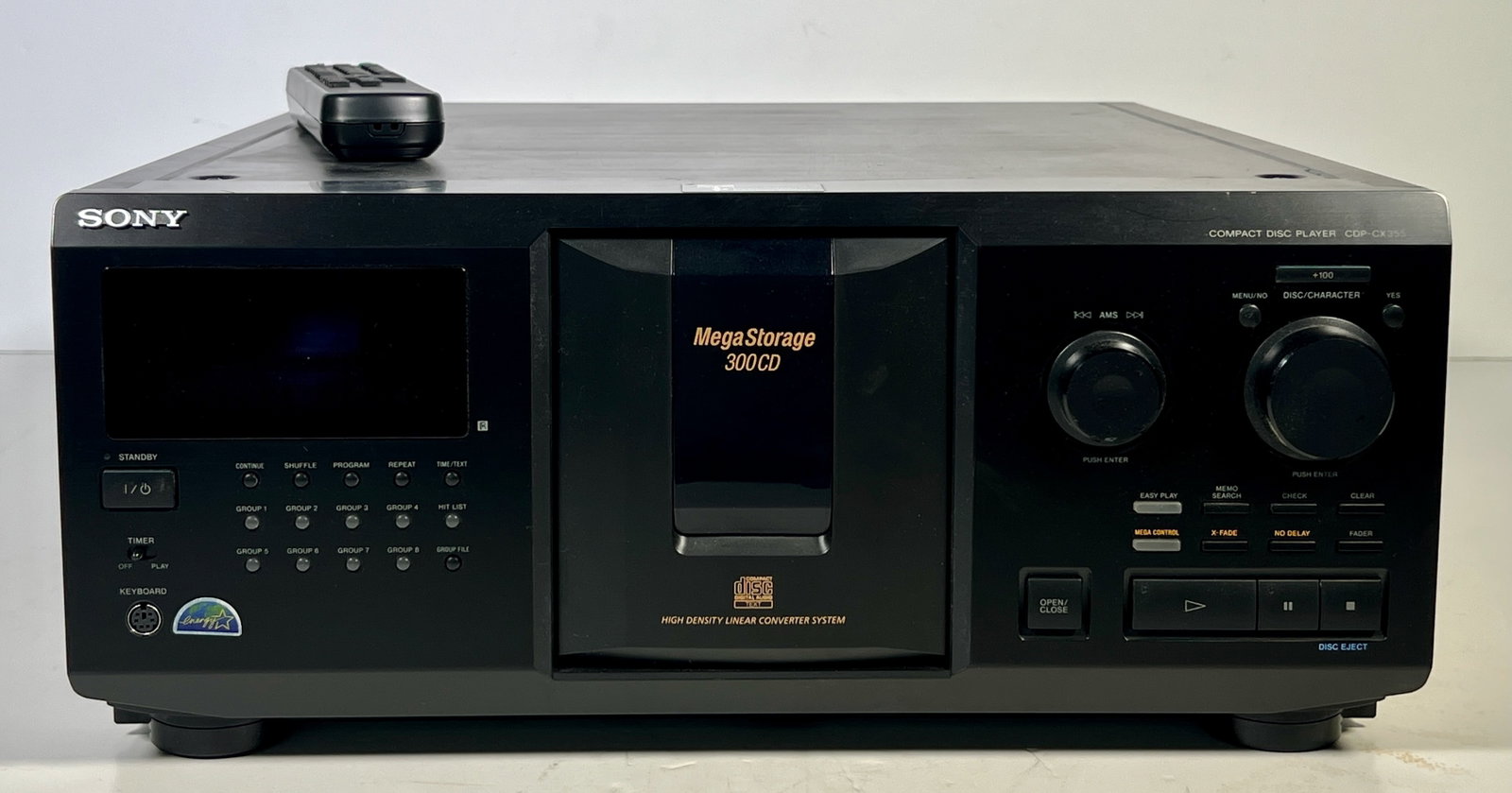 Sony Mega Storage CD Player CDP-CX355 w/ Remote (1 of 6)