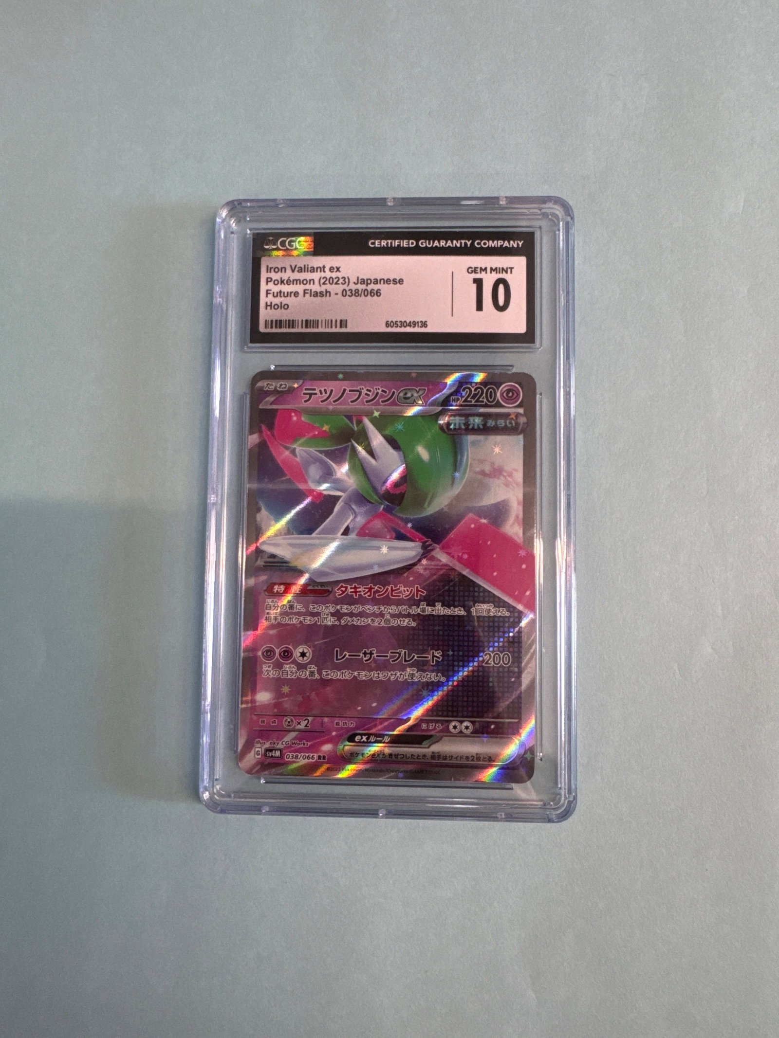 Iron Valiant ex Japanese Future Flash - 038/066 - CGC Mint 10: Iron Valiant ex Japanese Future Flash - 038/066