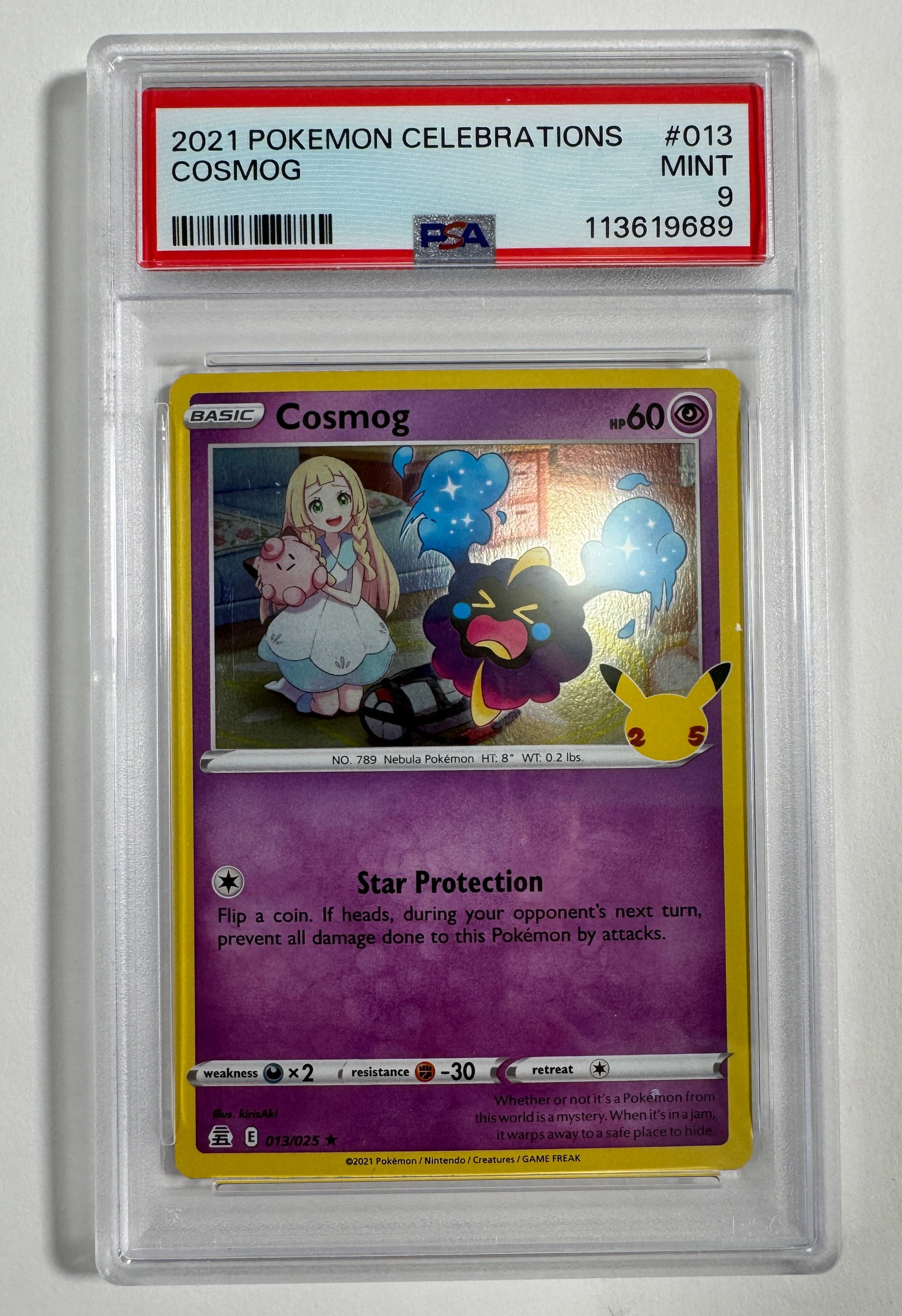 2021 Pokemon Celebrations Cosmog (1 of 3)