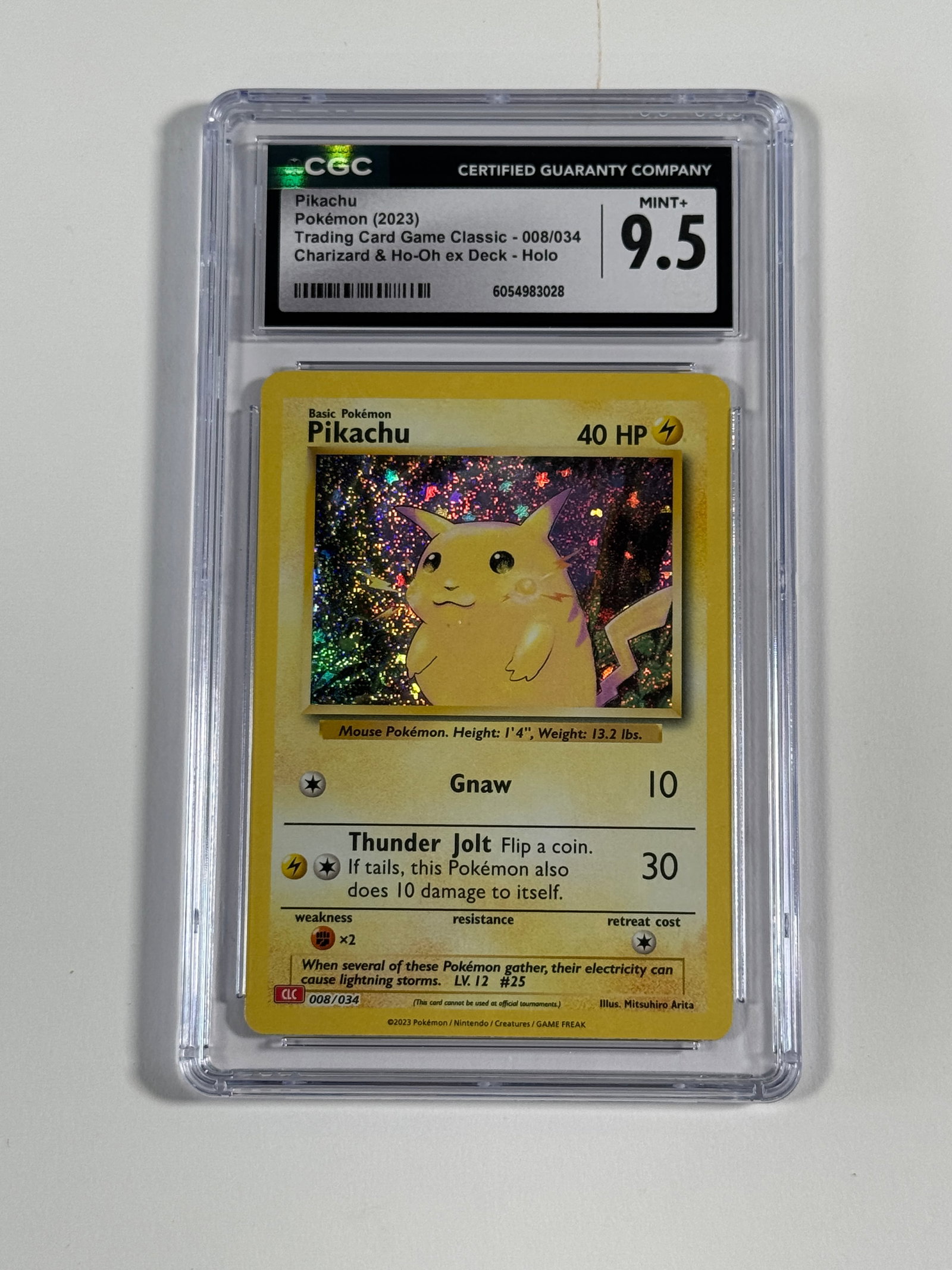 Pikachu (2023) CGC 9.5 - Pokemon Game Classic - 008/034 (1 of 3)