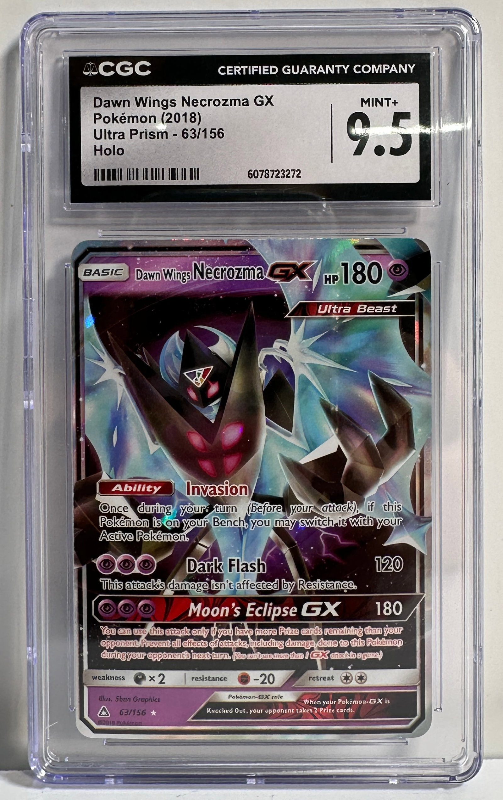 Dawn Wings Necrozma GX - Pokemon Card - CGC 9.5 (1 of 2)