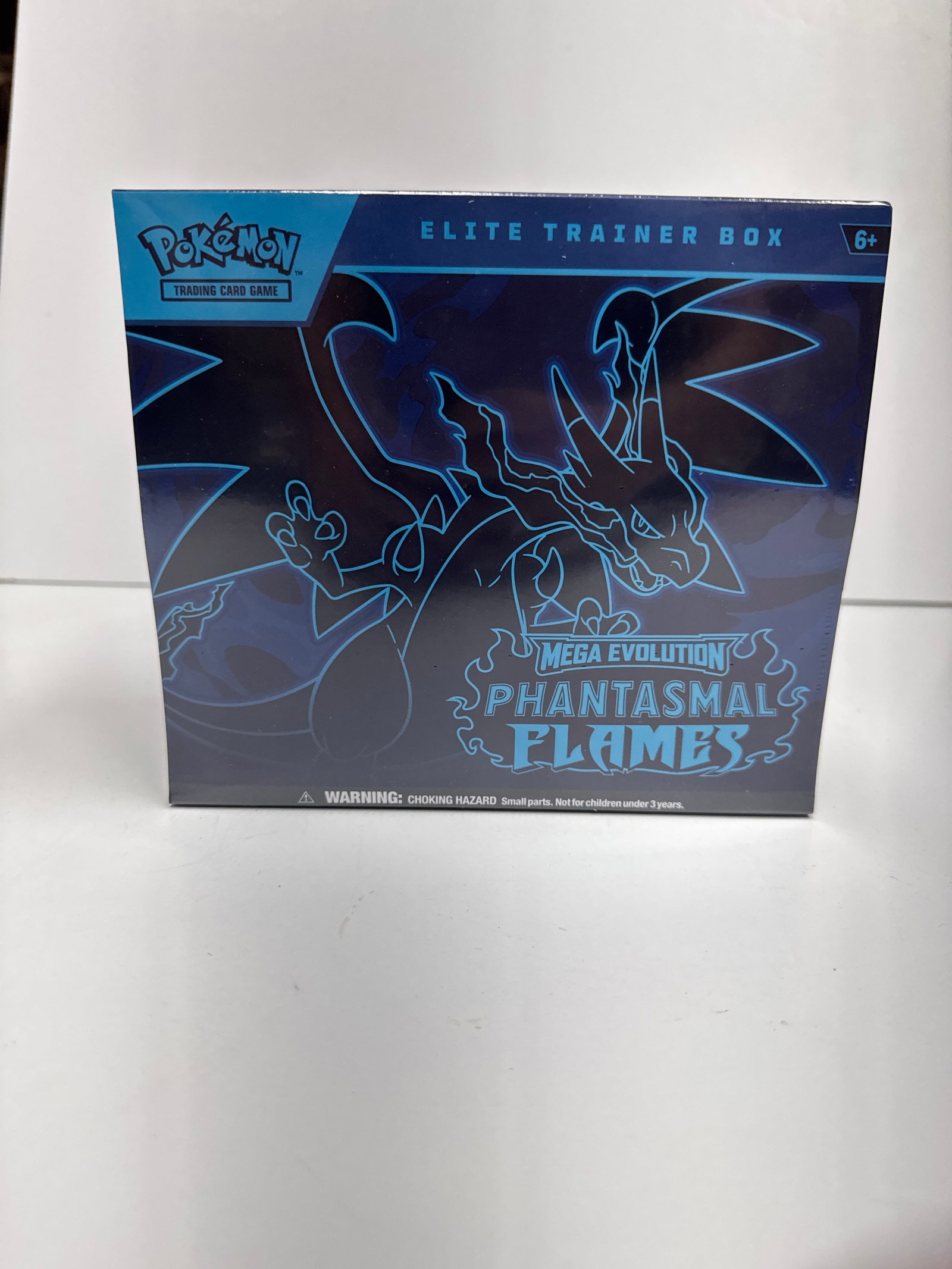 Pokemon TCG: Mega Evolution Phantasmal Flames Elite Trainer Box: Ignite a Burning Spirit of Battle! This Elite Trainer Box features Mega Charizard X and Mega Latios. Includes 9 Pokemon TCG: Mega Evolution-Phantasmal Flames booster packs, a collector's box, dice, an