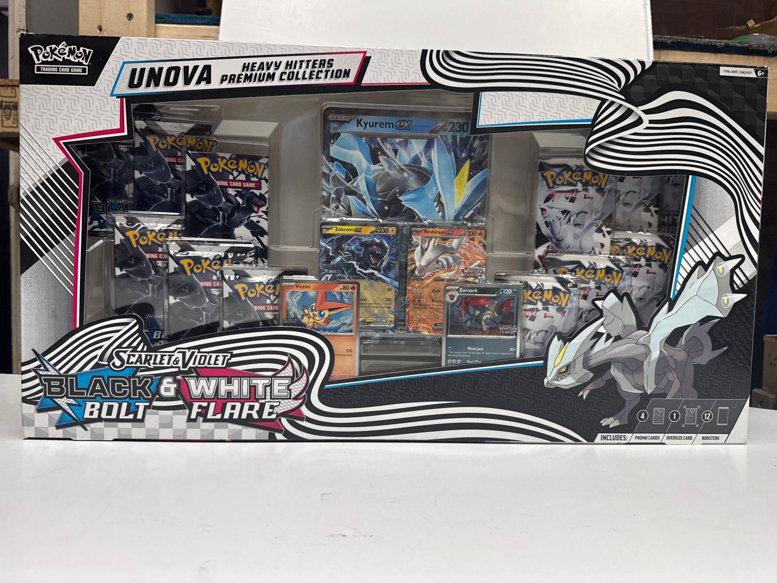 Pokemon Scarlet & Violet Black & White Bolt Flare Unova Heavy Hitters Premium Collection Box (1 of 2)