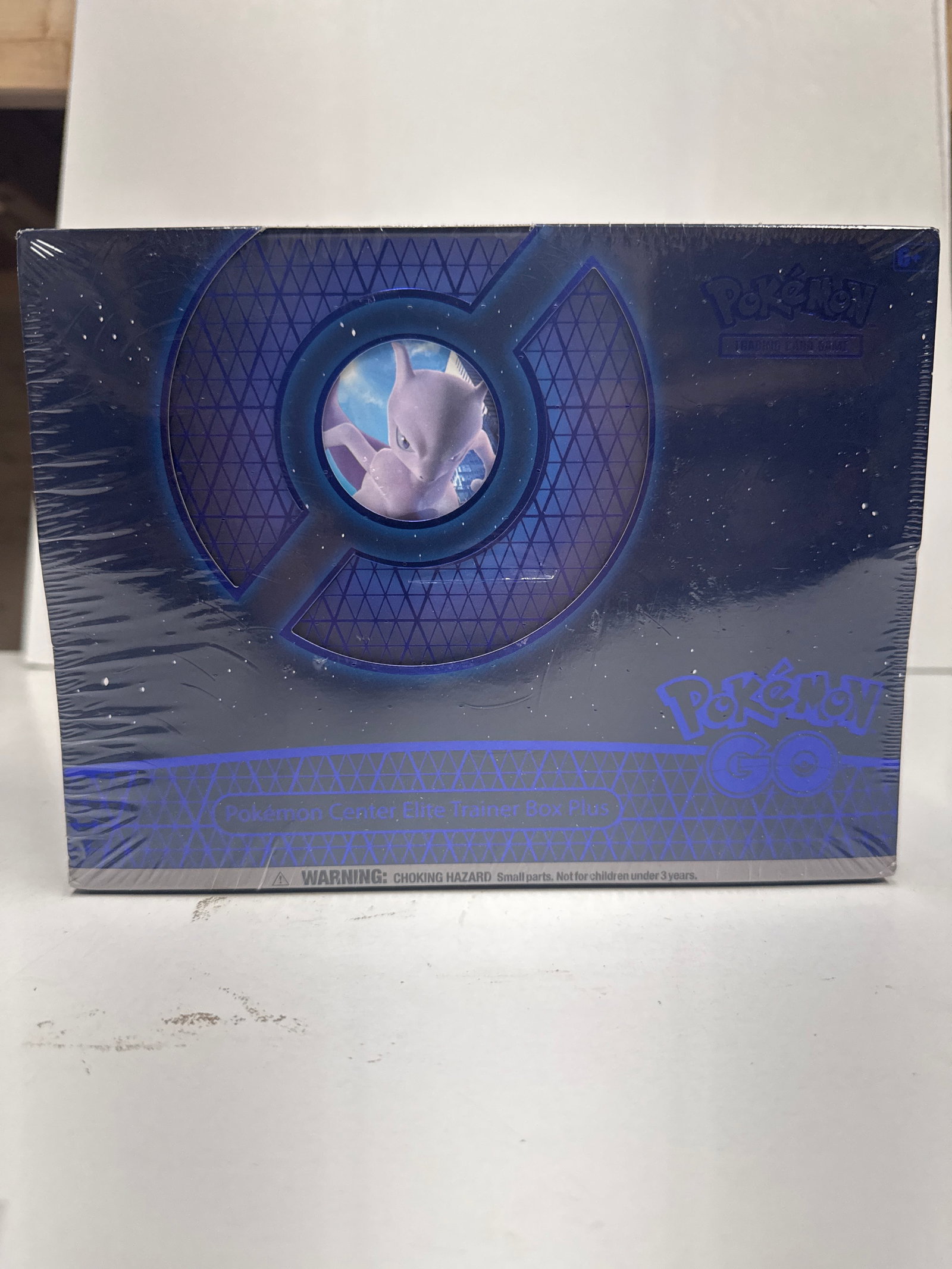 Pokemon GO Pokemon Center Elite Trainer Box Plus: Sealed Pokemon GO Elite Trainer Box Plus from the Pokemon Center. Features Mewtwo on the box art and includes 12 Pokemon TCG: Pokemon GO booster packs, 1 promo card featuring Mewtwo, 1 deck box, 1 pla