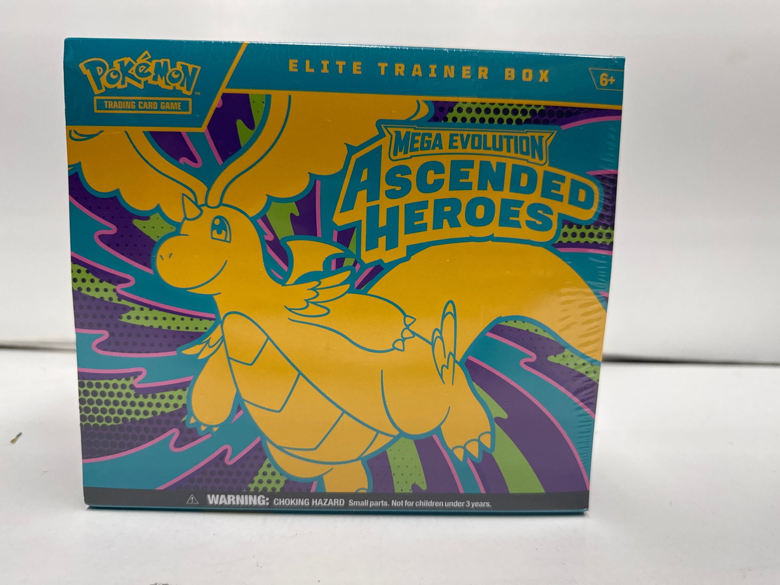 Pokemon TCG Mega Evolution Ascended Heroes Elite Trainer Box: Sealed Pokemon Trading Card Game Elite Trainer Box featuring Mega Evolution Ascended Heroes. Includes 9 booster packs, full-art promo card, energy cards, player's guide, dice, damage-counter dice, coi