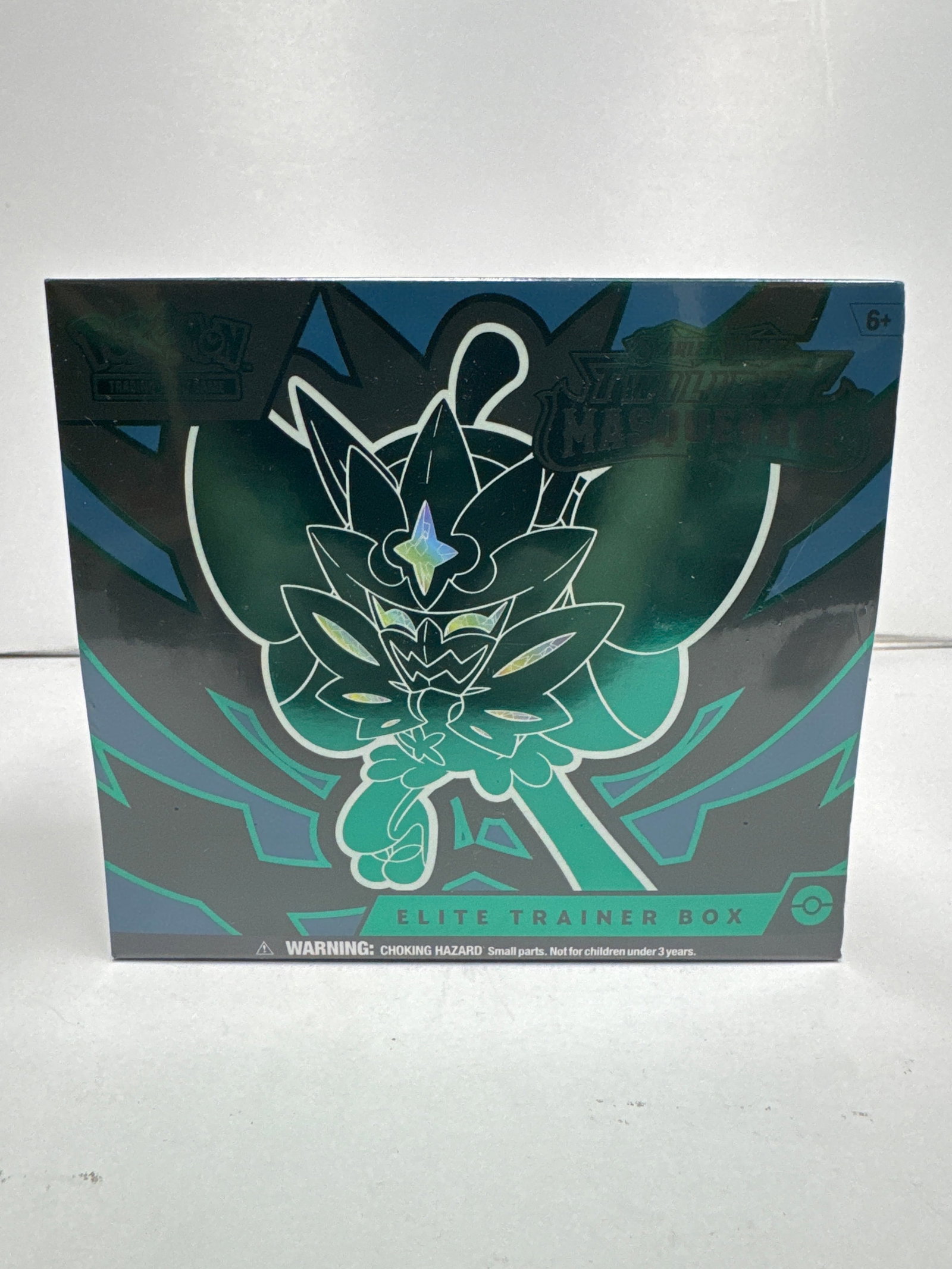 Pokemon TCG Scarlet & Violet - Twilight Masquerade Elite Trainer Box: This Pokemon TCG Elite Trainer Box features the Scarlet & Violet - Twilight Masquerade expansion. It includes 9 booster packs, a full-art promo card, sleeves, dice, damage counters, and more. A collec