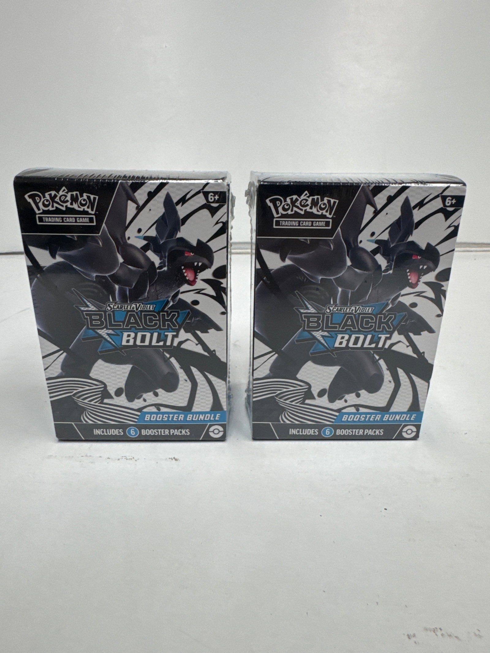 Pokemon Scarlet & Violet: Black & Bolt Booster Bundle (2-Pack): This lot includes two (2) Pokemon Scarlet & Violet: Black & Bolt Booster Bundles. Each bundle contains six (6) booster packs from the Scarlet & Violet - Black & Bolt expansion, featuring special illus