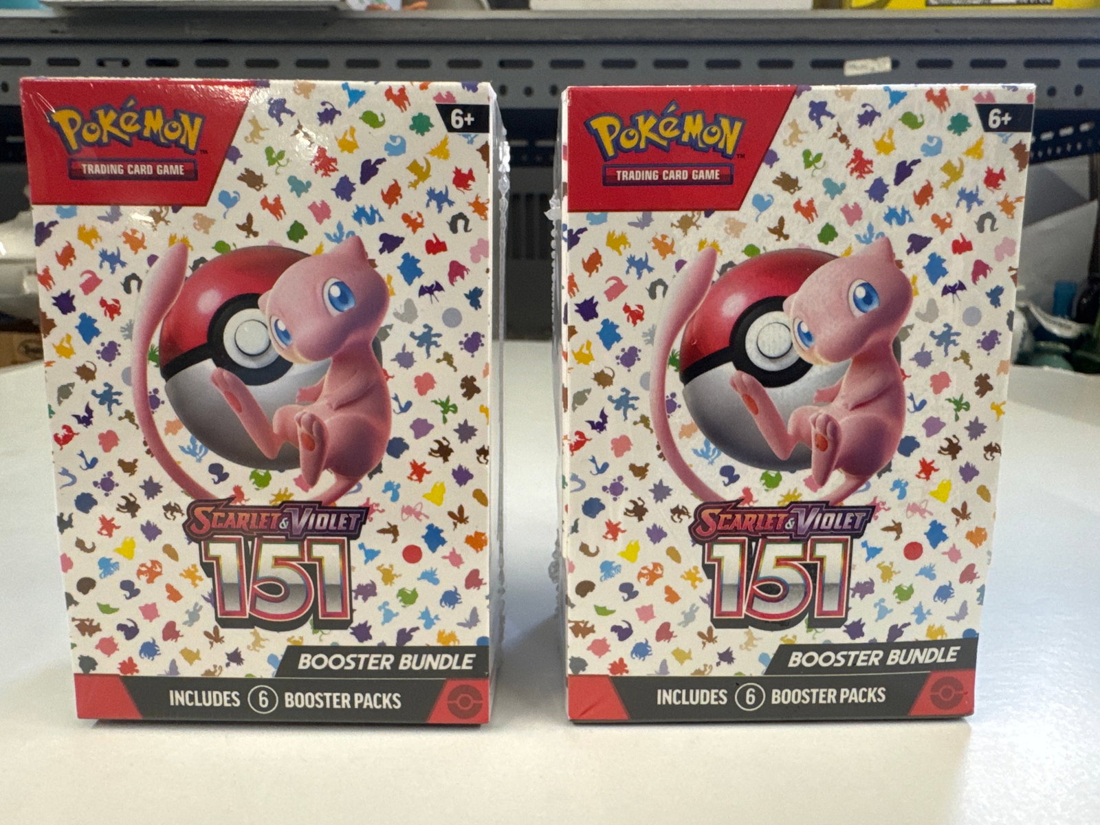 Pokemon Scarlet & Violet 151 Booster Bundle (2-Pack): This lot includes two Pokemon Scarlet & Violet 151 Booster Bundles. Each bundle contains six booster packs, totaling twelve booster packs. The Scarlet & Violetâ€”151 expansion features