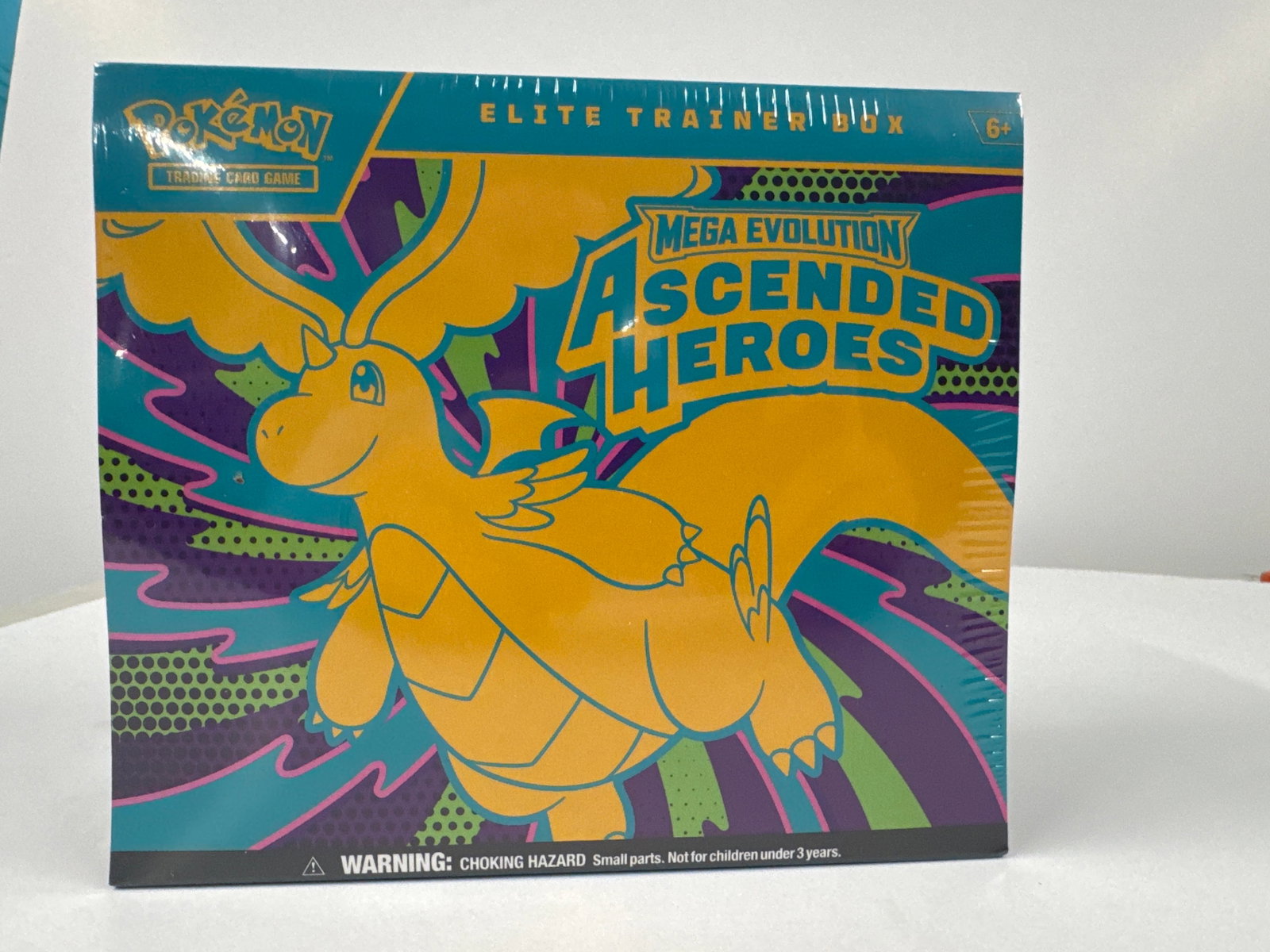 Pokemon TCG: Mega Evolution Ascended Heroes Elite Trainer Box: Sealed Pokemon Trading Card Game Elite Trainer Box featuring Mega Evolution Ascended Heroes. Includes 9 booster packs, promo cards, sleeves, dice, and more.