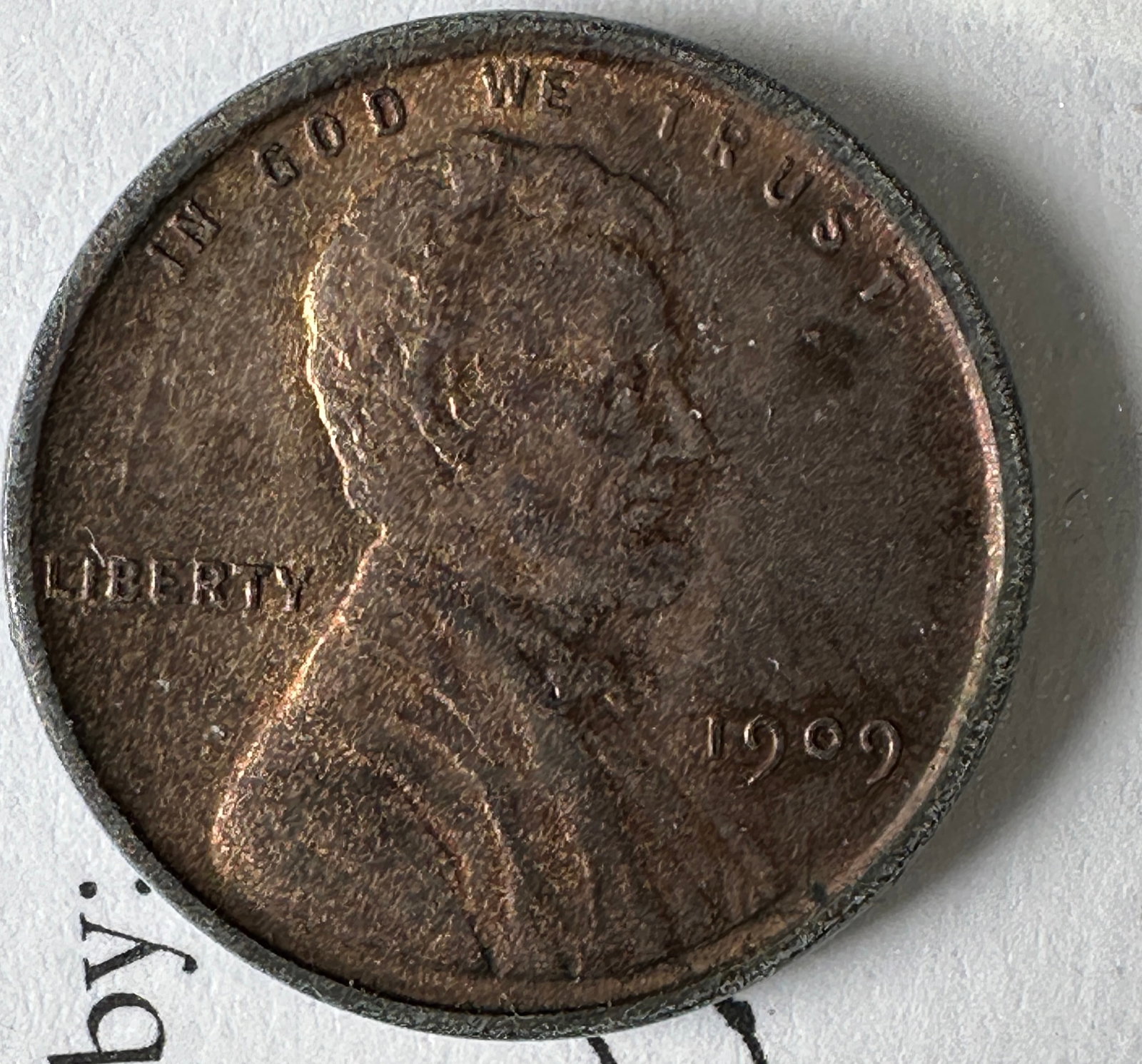 1909 Lincoln Wheat Cent: 1909 Lincoln Wheat Cent. 