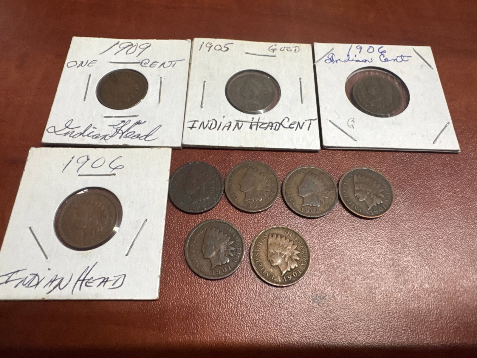 Collection of Indian Head Cent Coins (1 of 2)