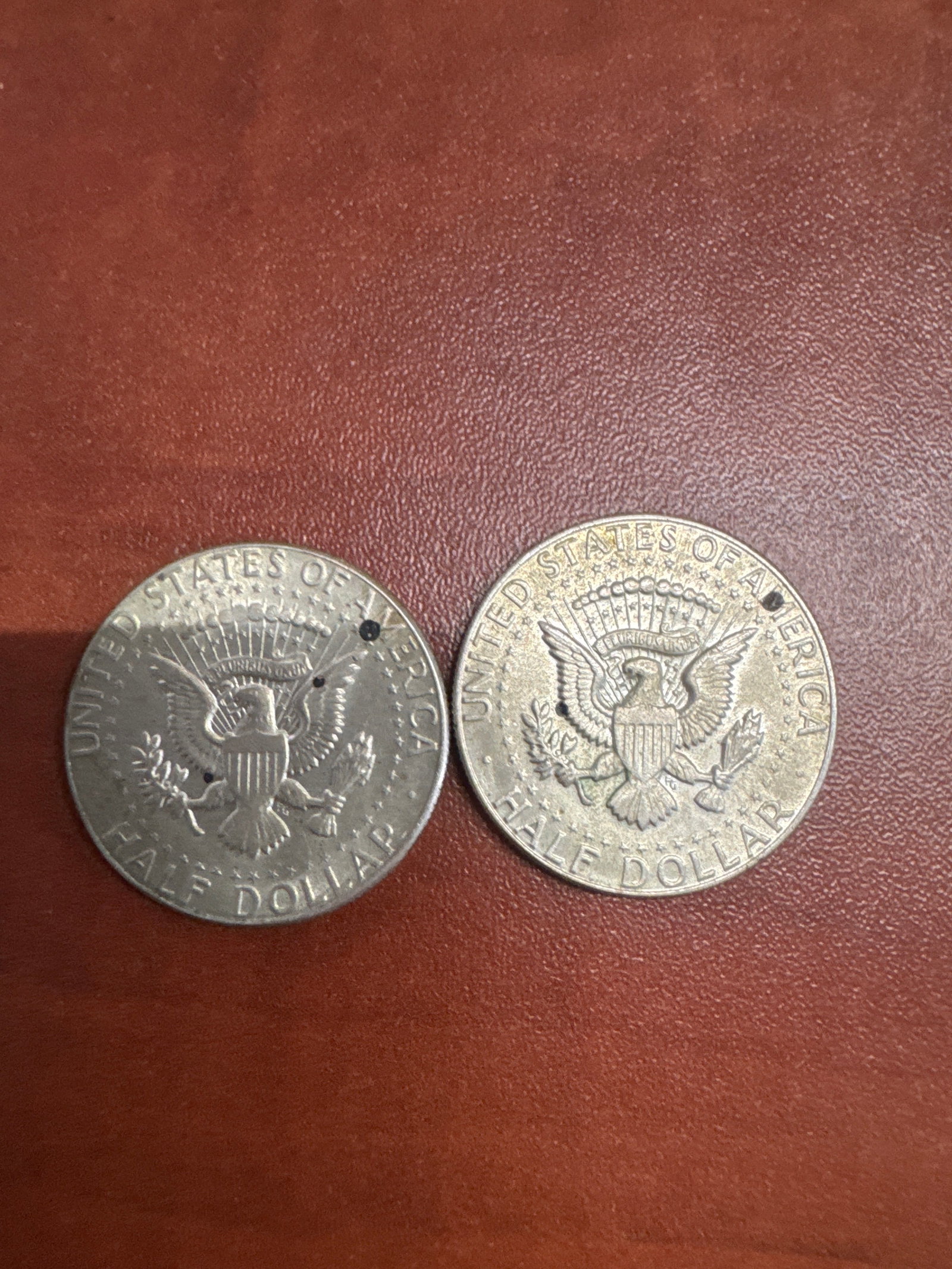 Two 1969 Kennedy Half Dollars - 2