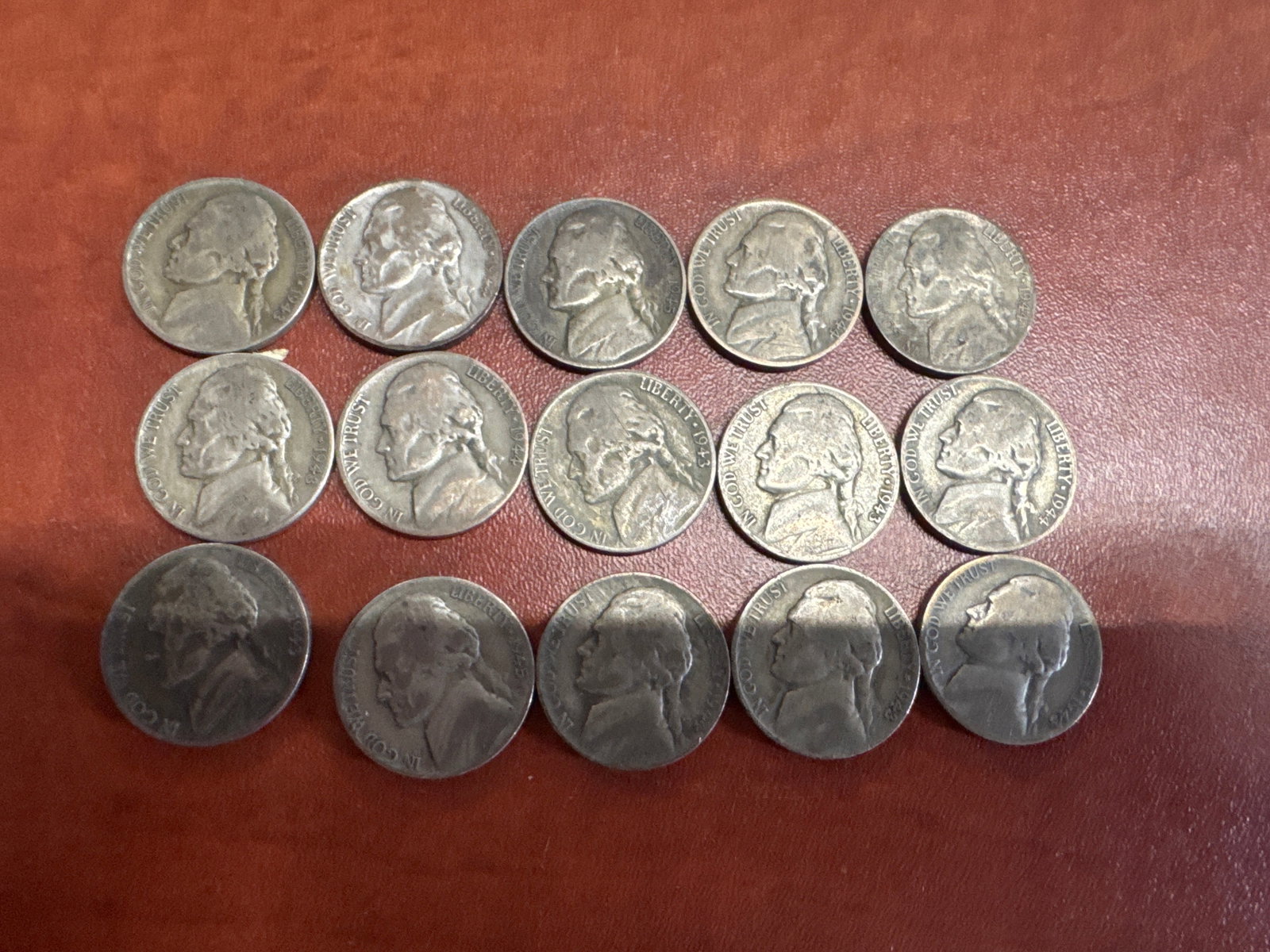 Collection of 15 Jefferson Nickels (1 of 2)