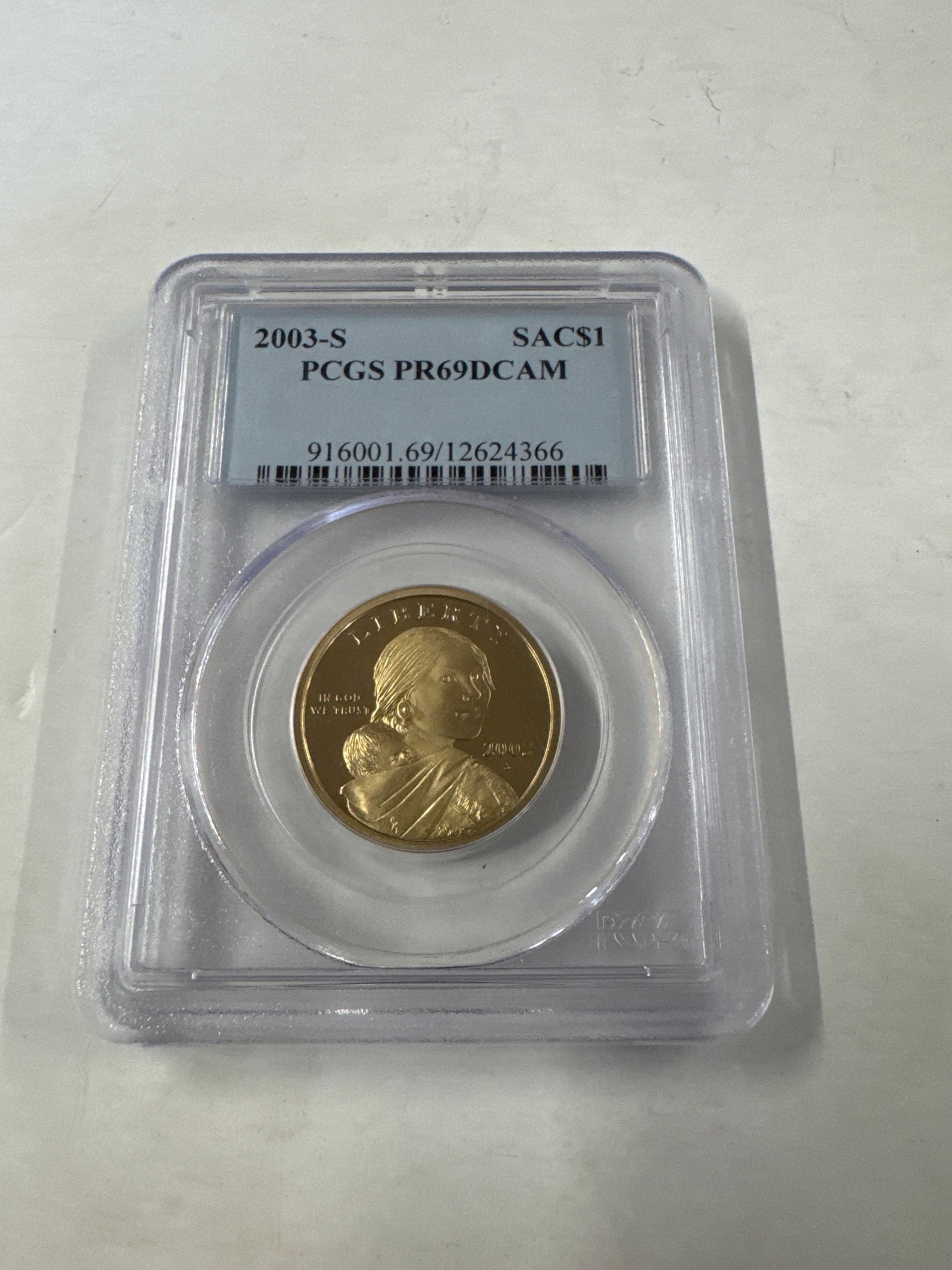 2003-S Sacagawea Dollar PCGS PR69DCAM - 3