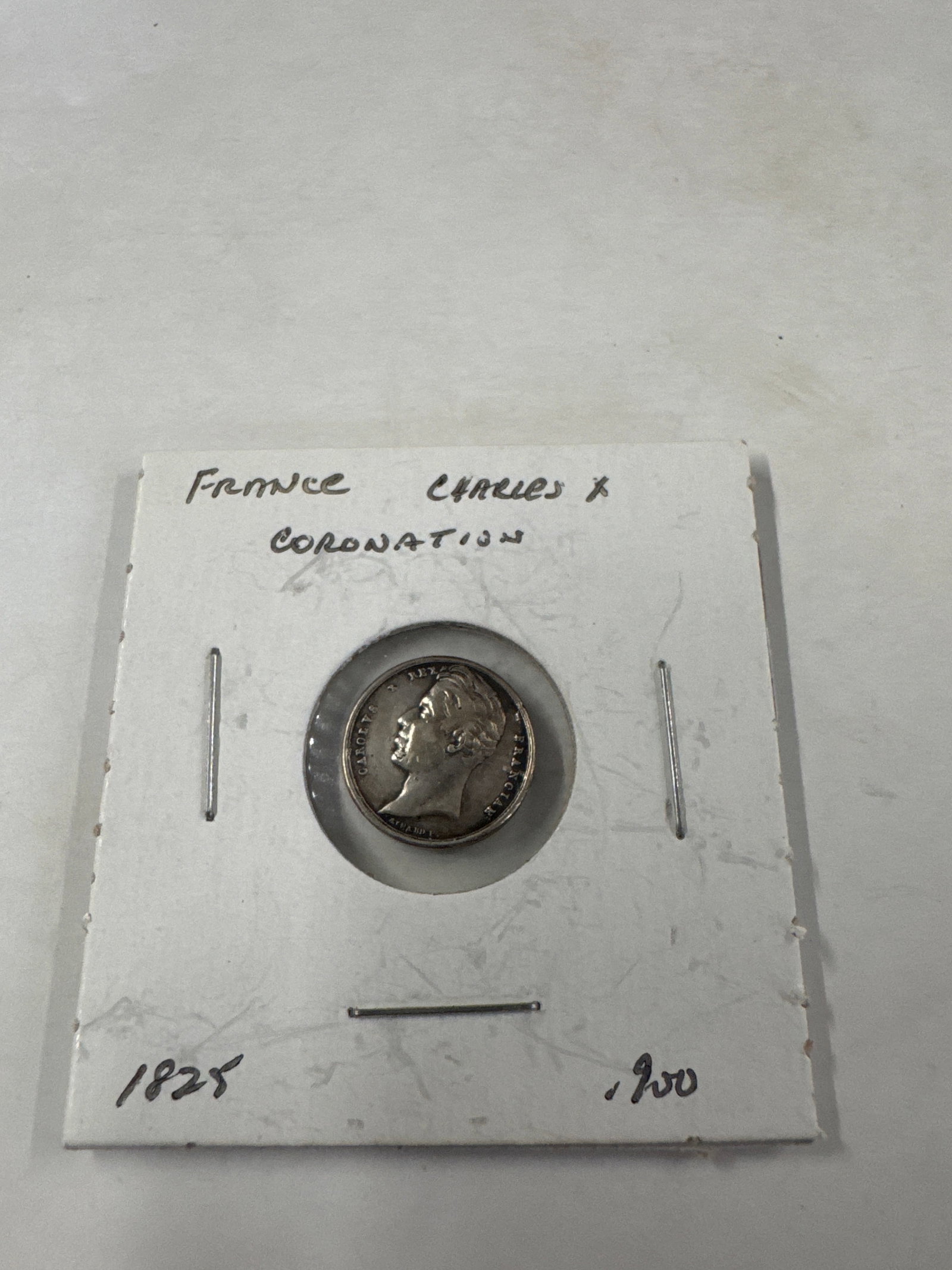France Charles X Coronation Medal 1825 (1 of 2)