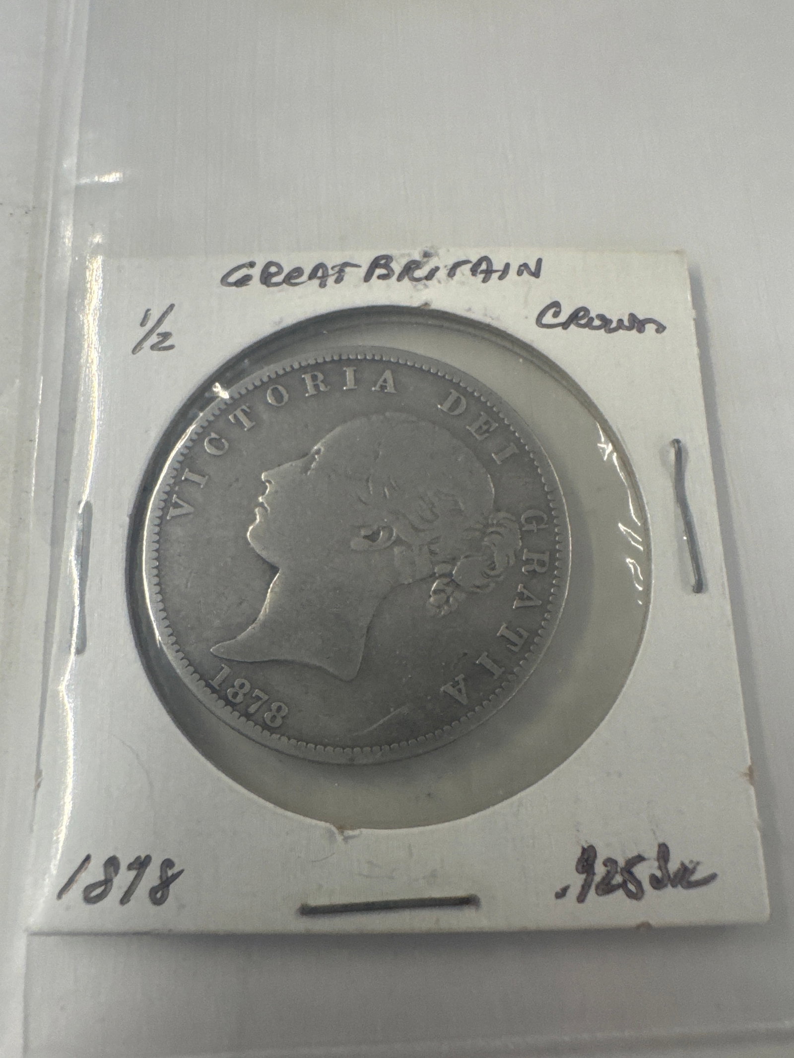 1878 Great Britain 1/2 Crown Coin (1 of 2)
