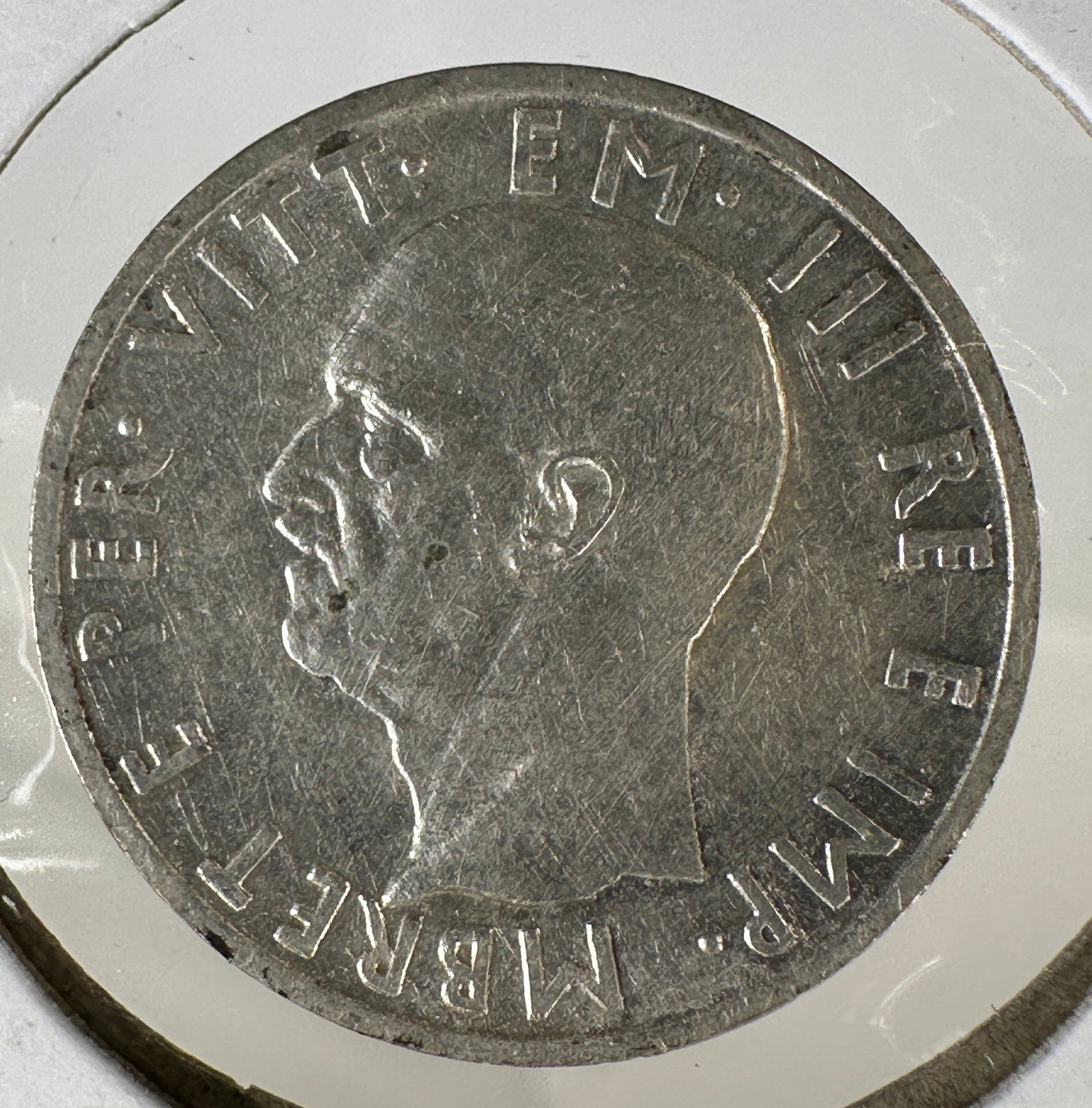 1939 Albania - Italian Occupation Coin 5 Lek .835 Silver Coin: One coin as titled. Ungraded; condition varies. See images.