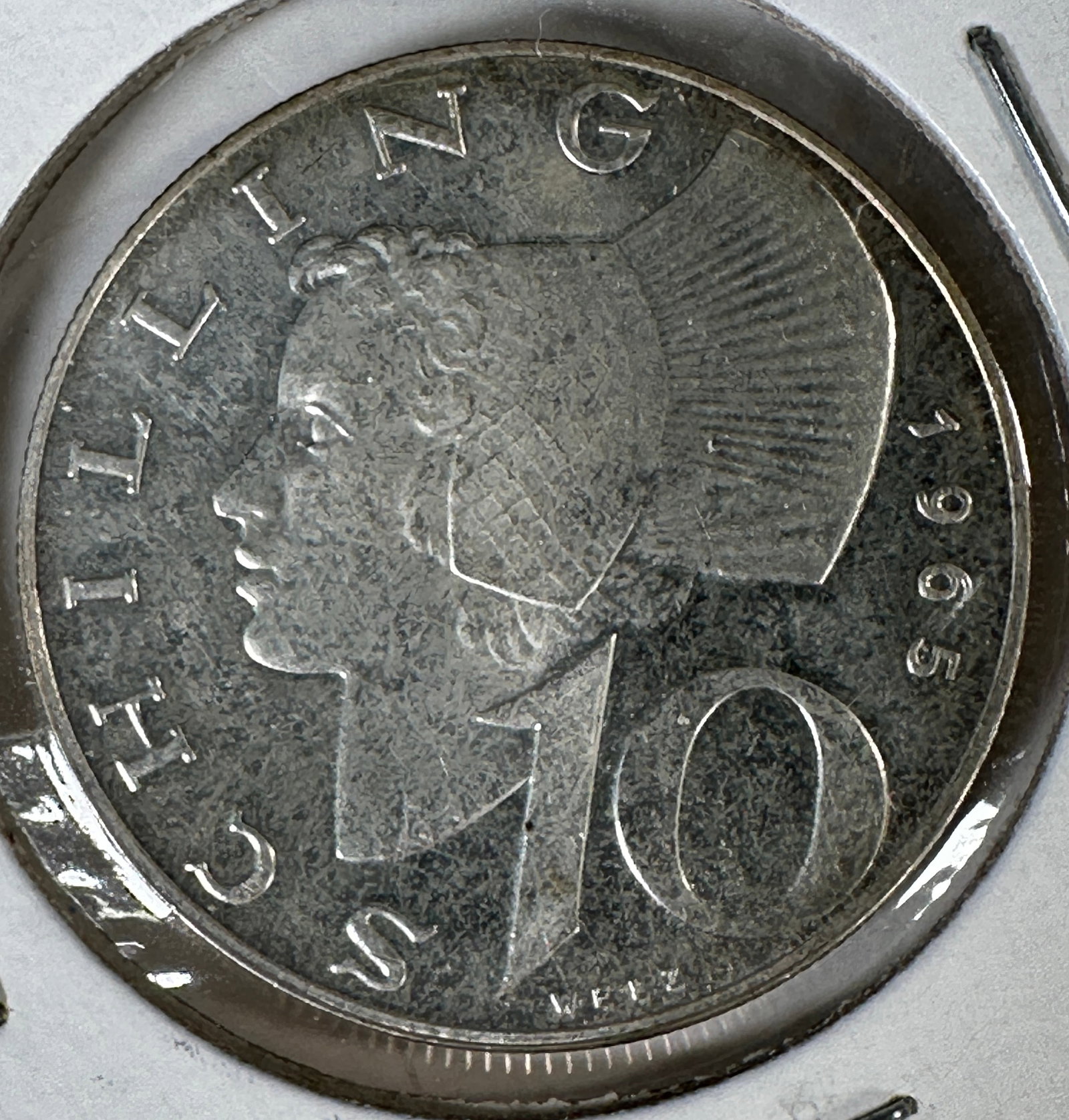 1965 Austria Post WWII 10 Schilling .640 Silver Coin: One coin as titled. Ungraded; condition varies. See images.