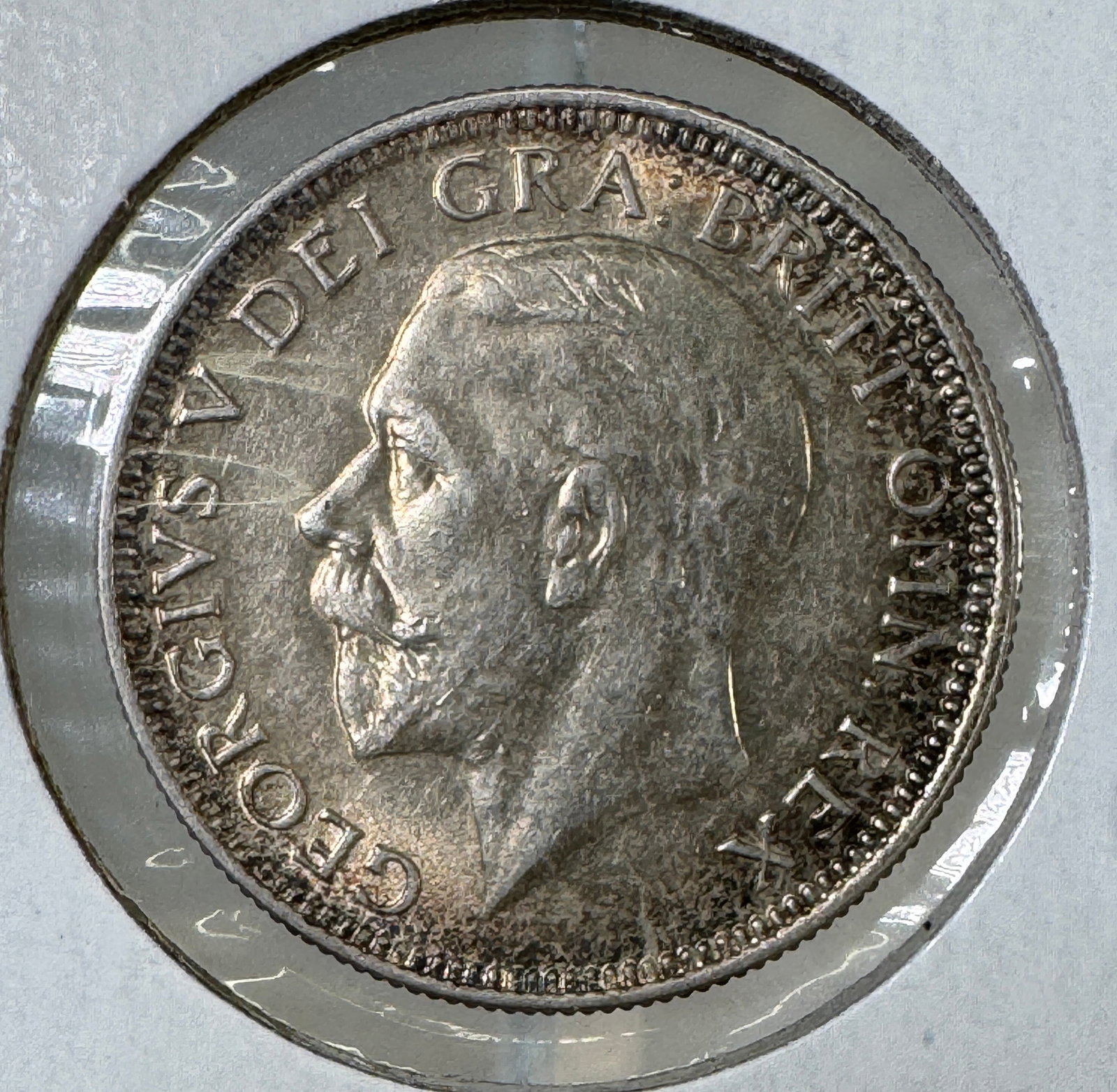 -*1935 Great Britain One Shilling .500 Silver Coin - George V: One coin as titled. Ungraded; condition varies. See images.
