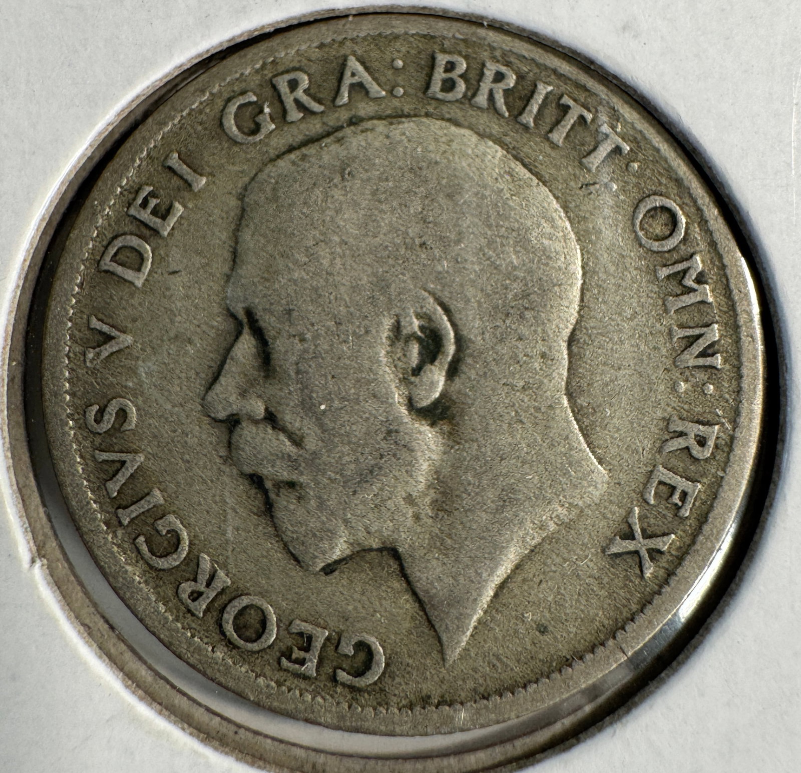 1920 Great Britain One Shilling .500 Silver Coin - George V: One coin as titled. Ungraded; condition varies. See images.