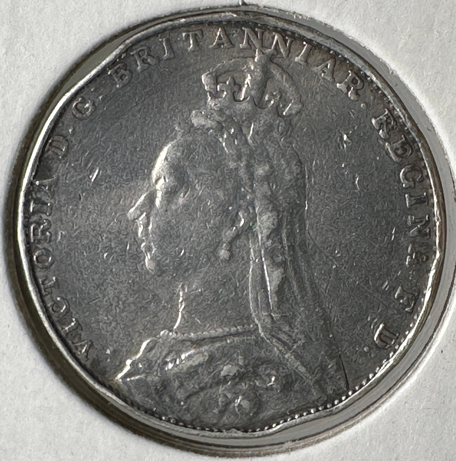 -*1892 Great Britain Four Pence .925 Silver Coin - Queen Victoria: One coin as titled. Ungraded; condition varies. See images.
