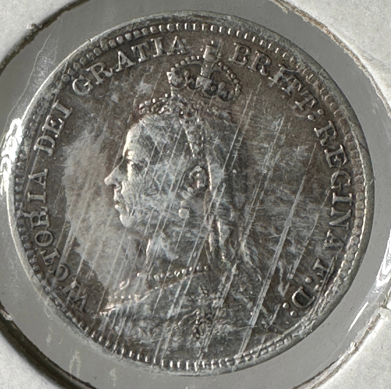 1891 Great Britain 3 Pence - Victoria Jubilee Head .925 Silver Coin: One coin as titled. Ungraded; condition varies. See images.