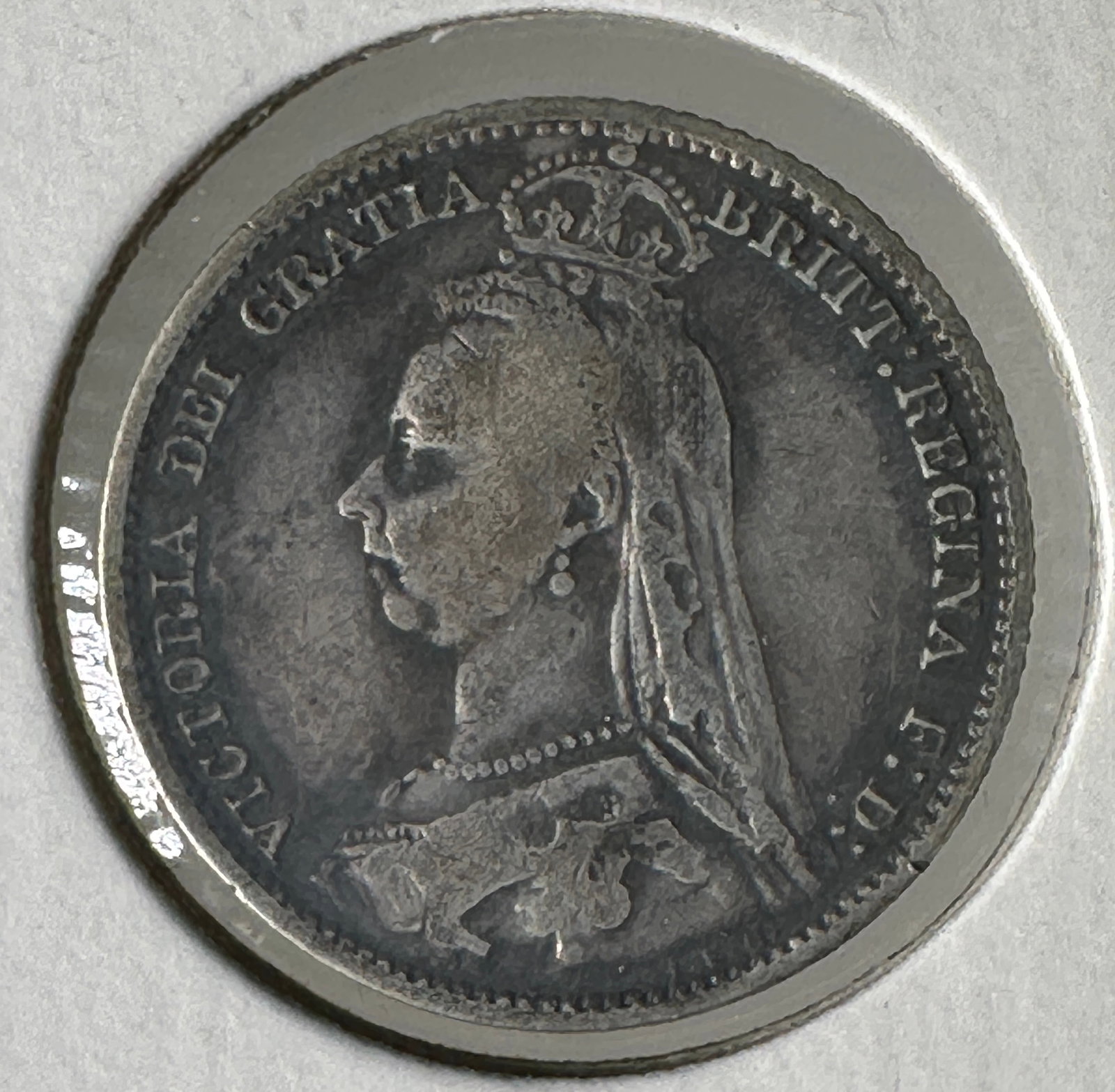 -*1891 Great Britain Six Pence .925 Silver Coin - Queen Victoria: One coin as titled. Ungraded; condition varies. See images.