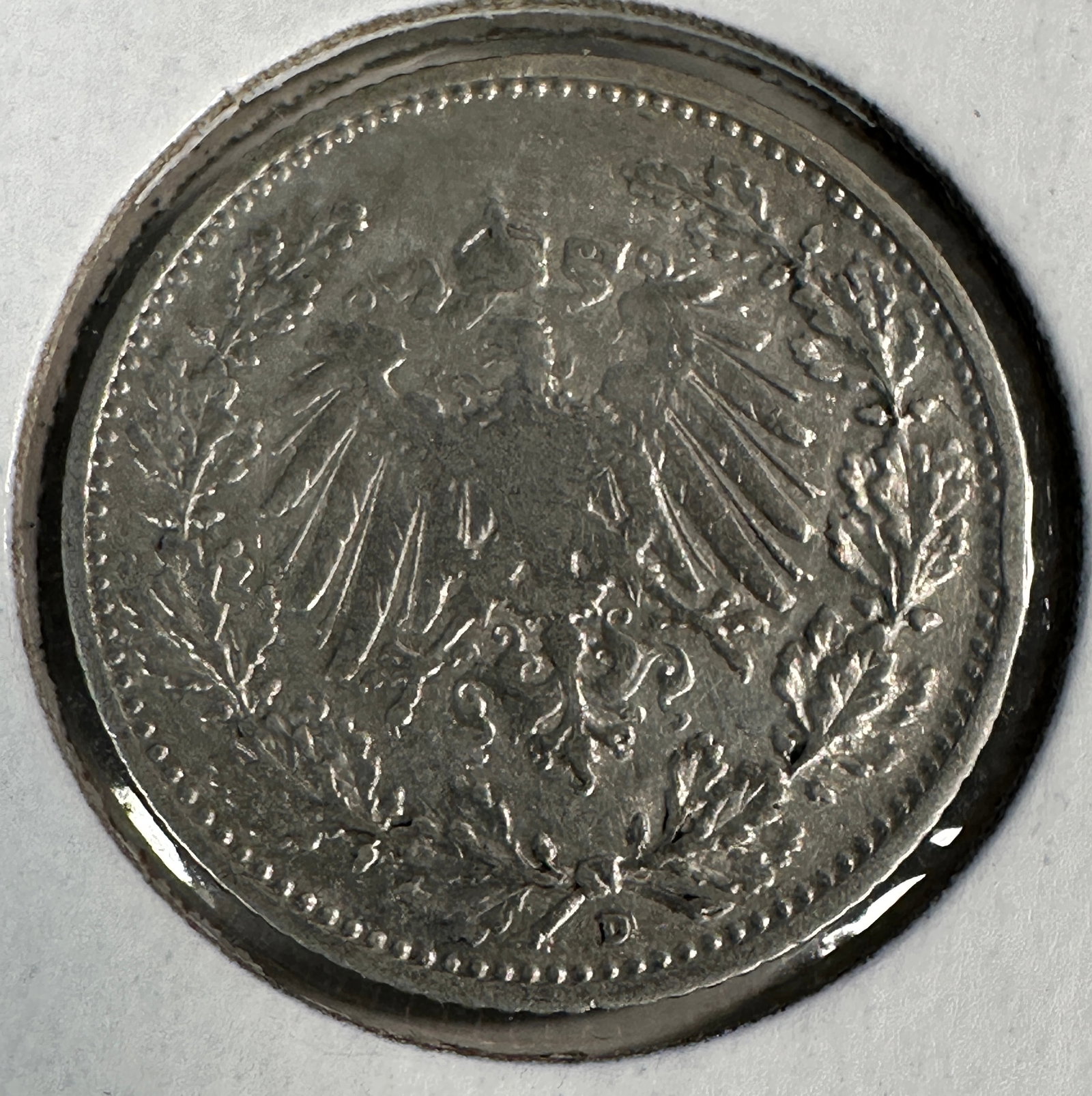 -*1906 German 1/2 Mark .900 Silver Coin: One coin as titled. Ungraded; condition varies. See images.