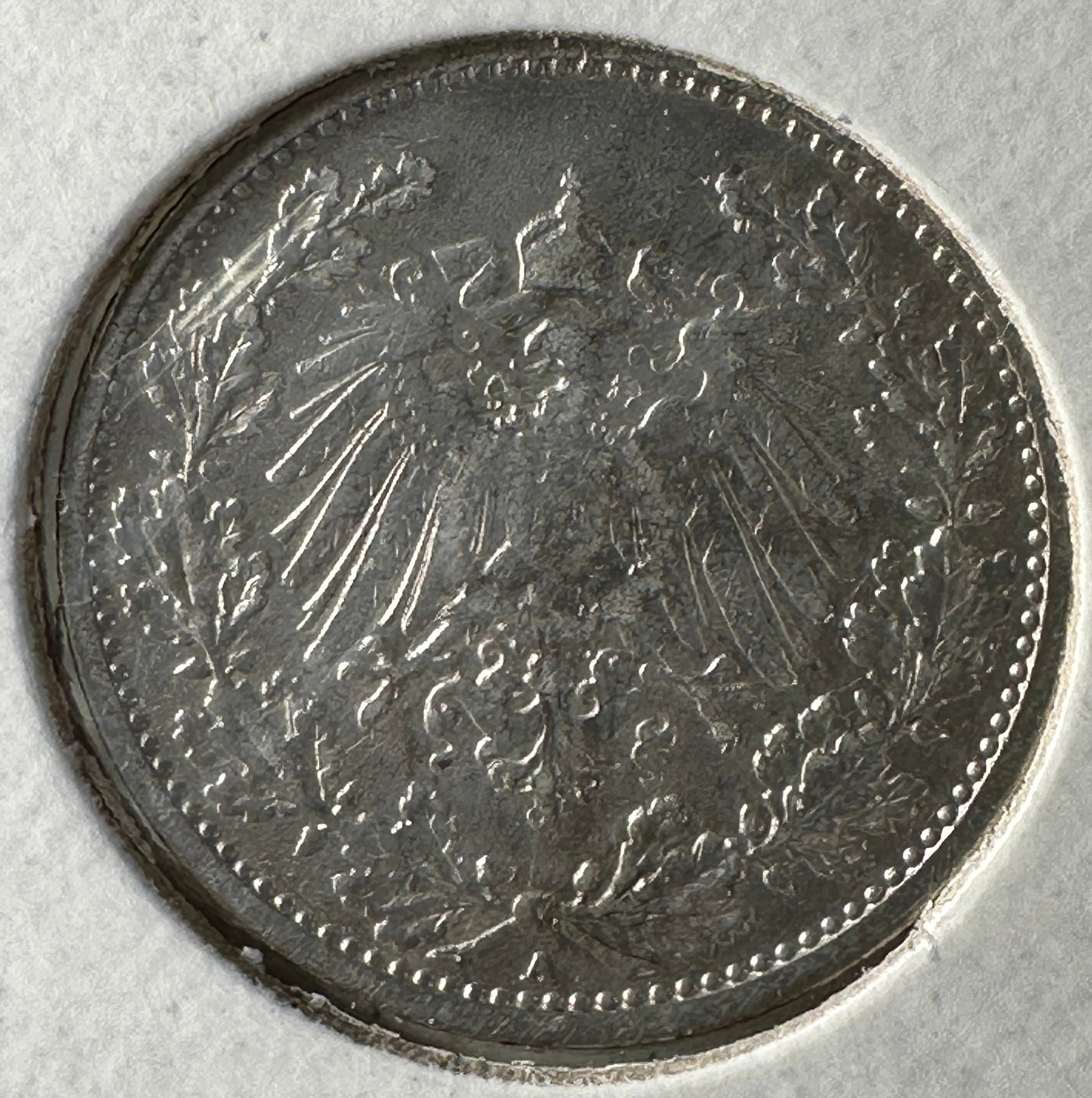 -*1906 German Empire 1/2 Mark .900 Silver Coin: One coin as titled. Ungraded; condition varies. See images.