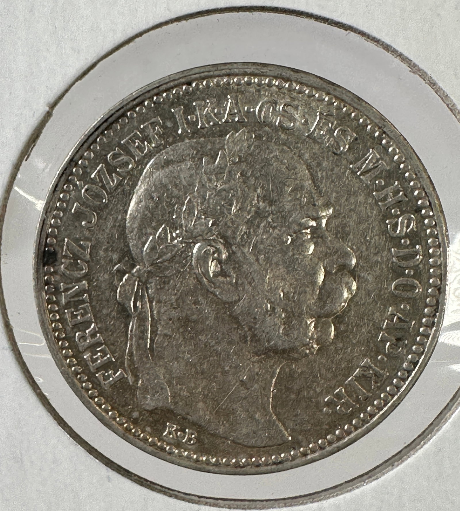 1915 Austro-Hungarian Emp. 1 Korona .835 Silver Coin - Hungary: One coin as titled. Ungraded; condition varies. See images.